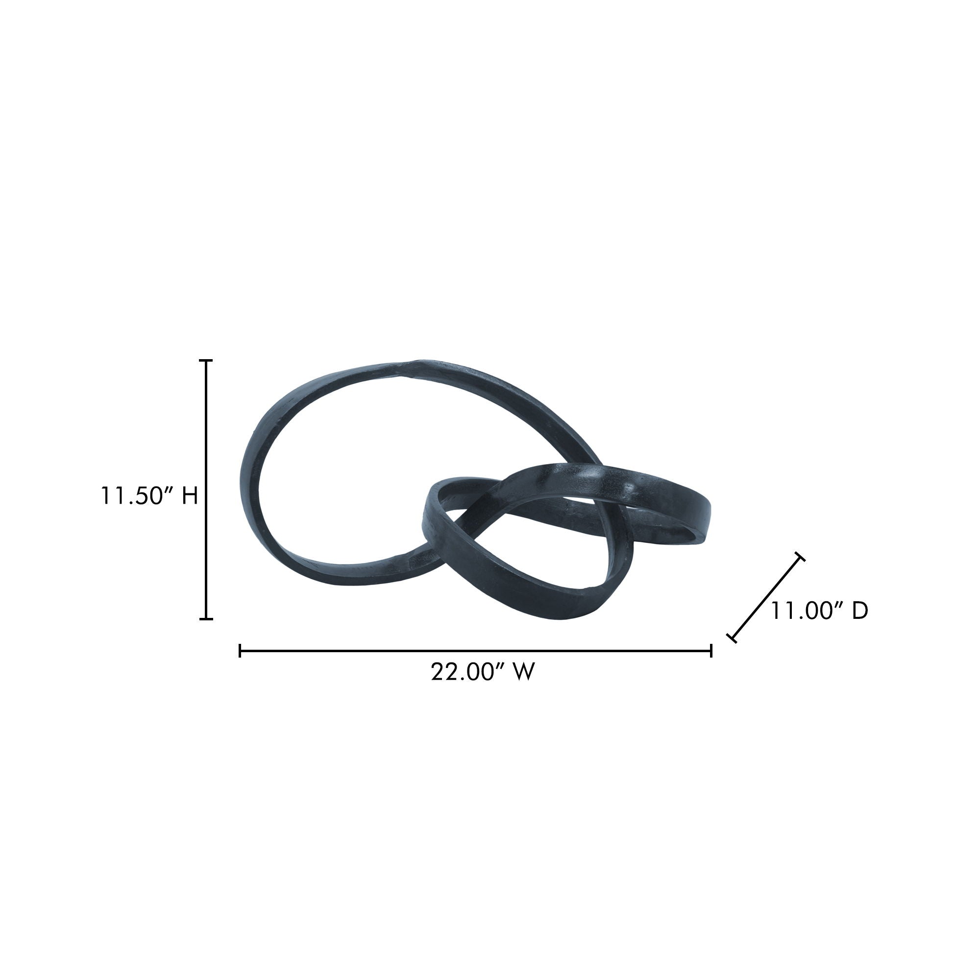 Forever - Sculpture - Black