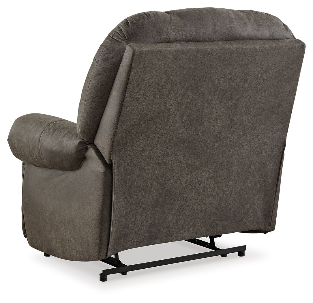 Camera Time - Gunmetal - Zero Wall Recliner - Faux Leather