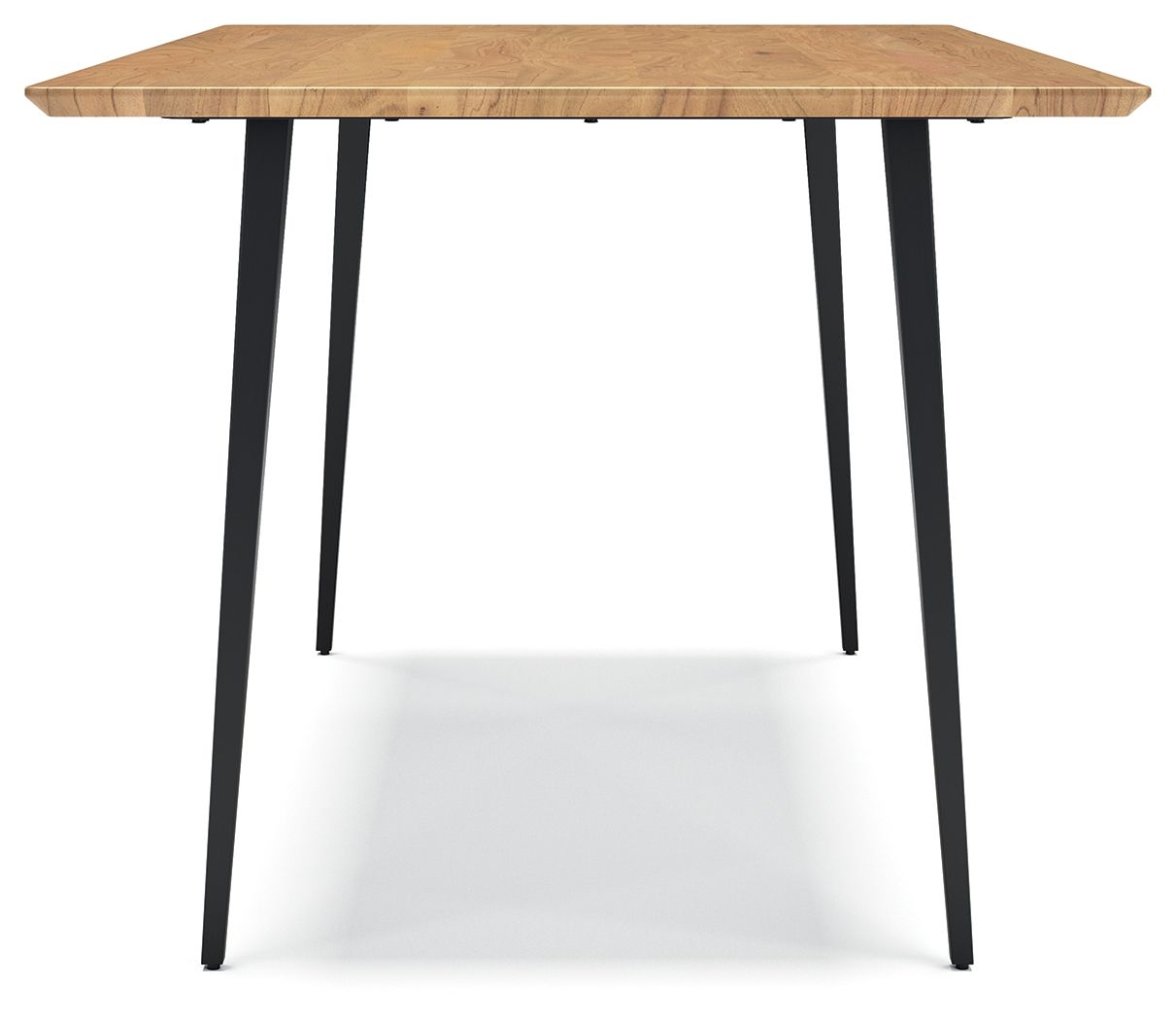 Gretlynn - Black / Natural - Rectangular Dining Room Table