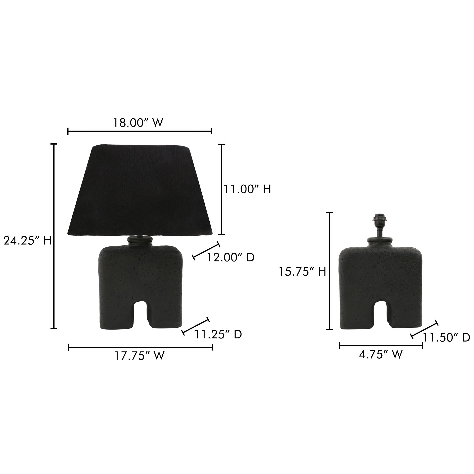 Yara - Table Lamp - Black