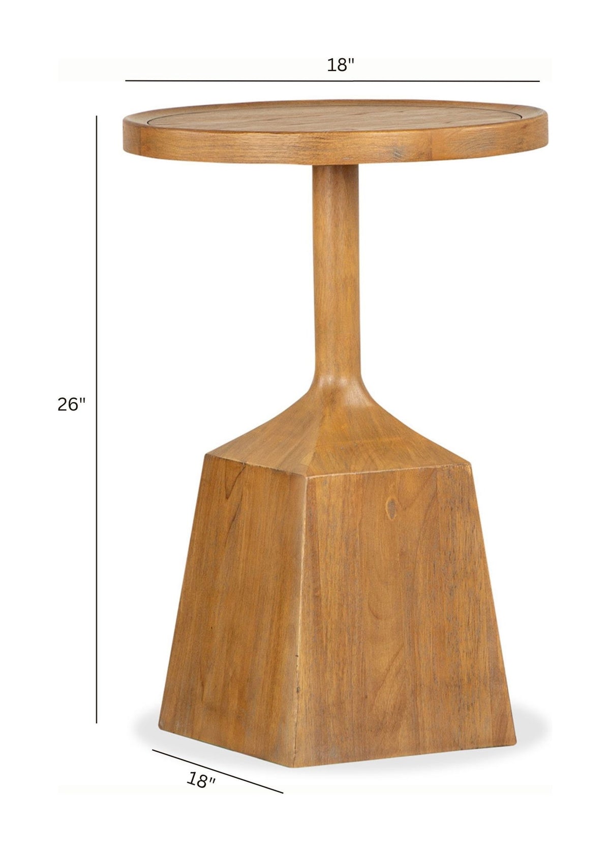 Lindon - Round Pedestal Accent End Table