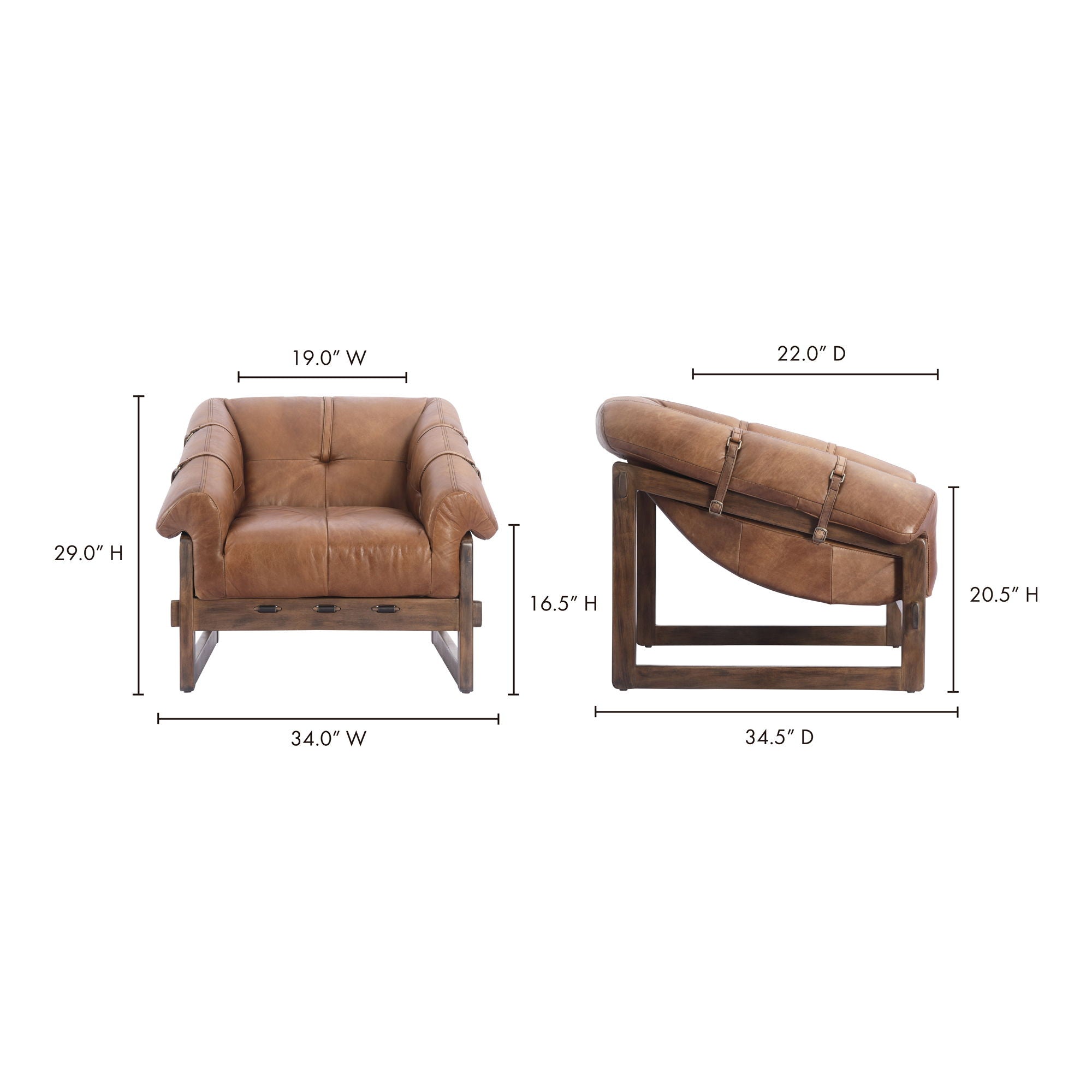 Bellos - Accent Chair - Light Brown