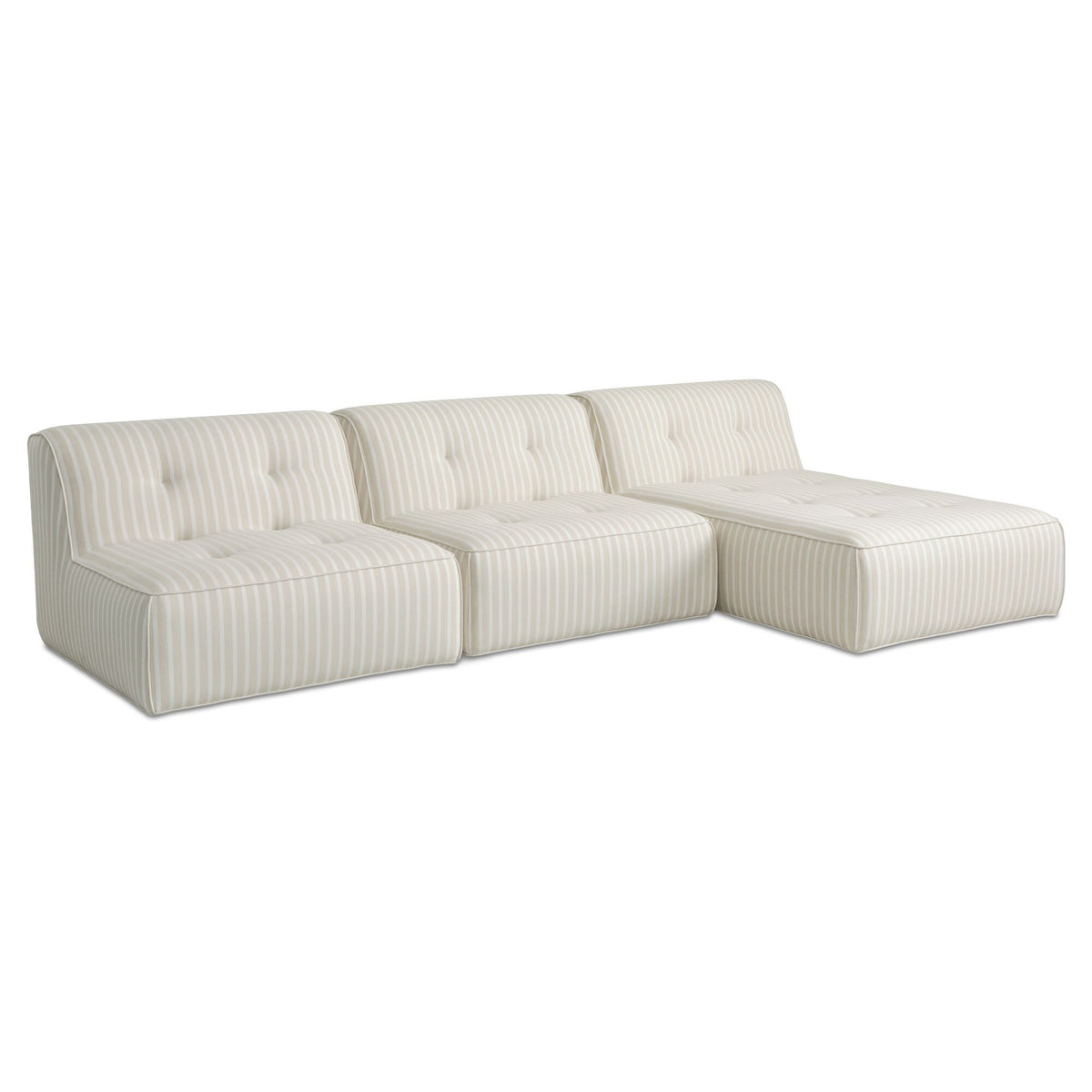 Sunseeker - 3 Piece Outdoor Lounge - Brown Stripe