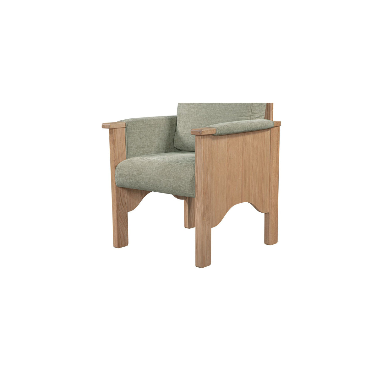 Bauer - Dining Chair - Sage Green / Light Brown