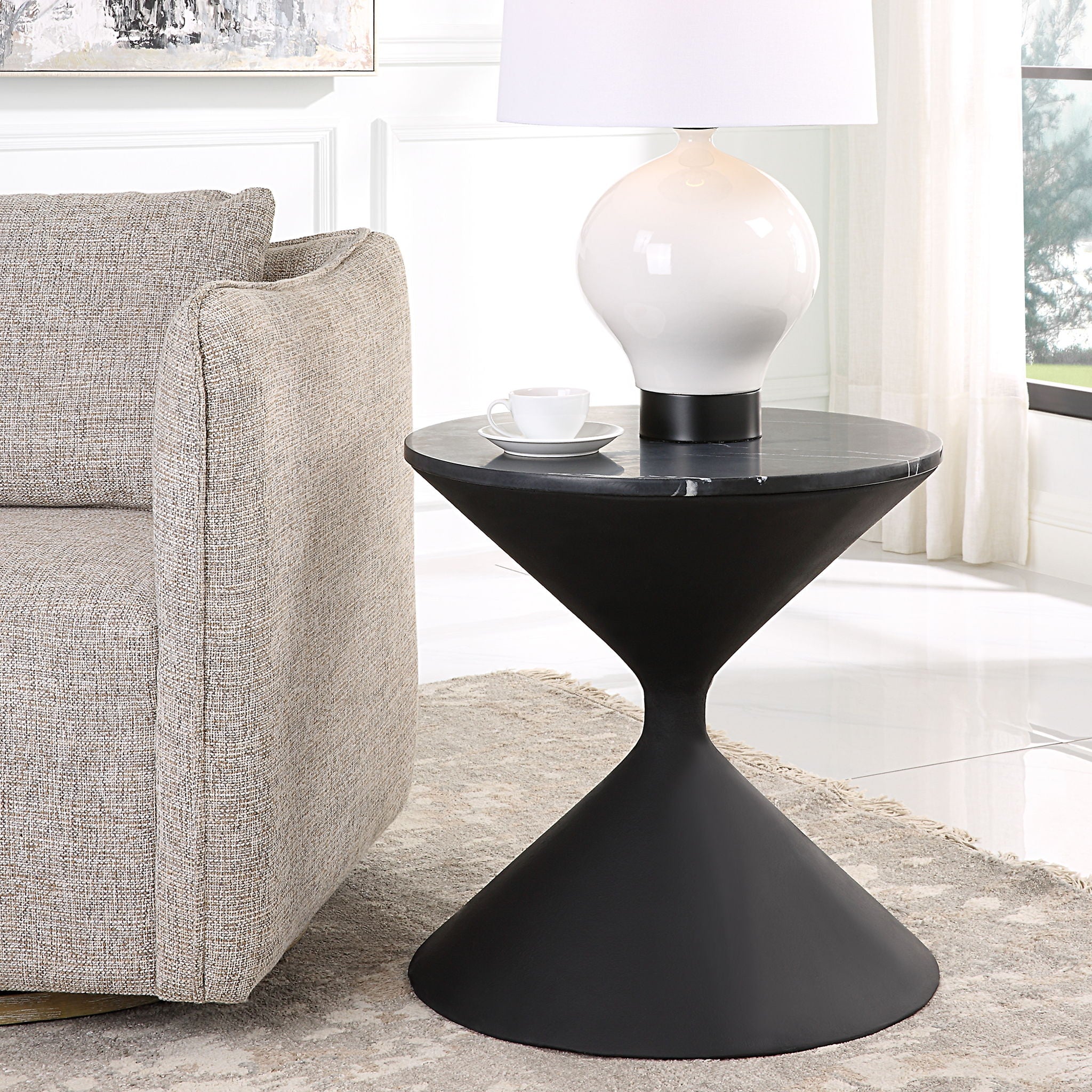 Time's Up - Hourglass Shaped Table