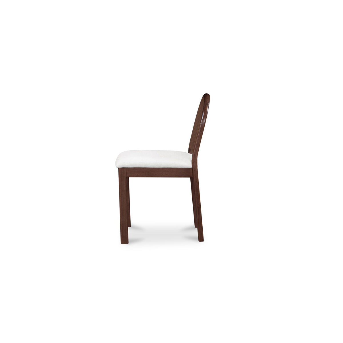 Emil - Dining Chair (Set of 2) - Cream / White / Dark Brown