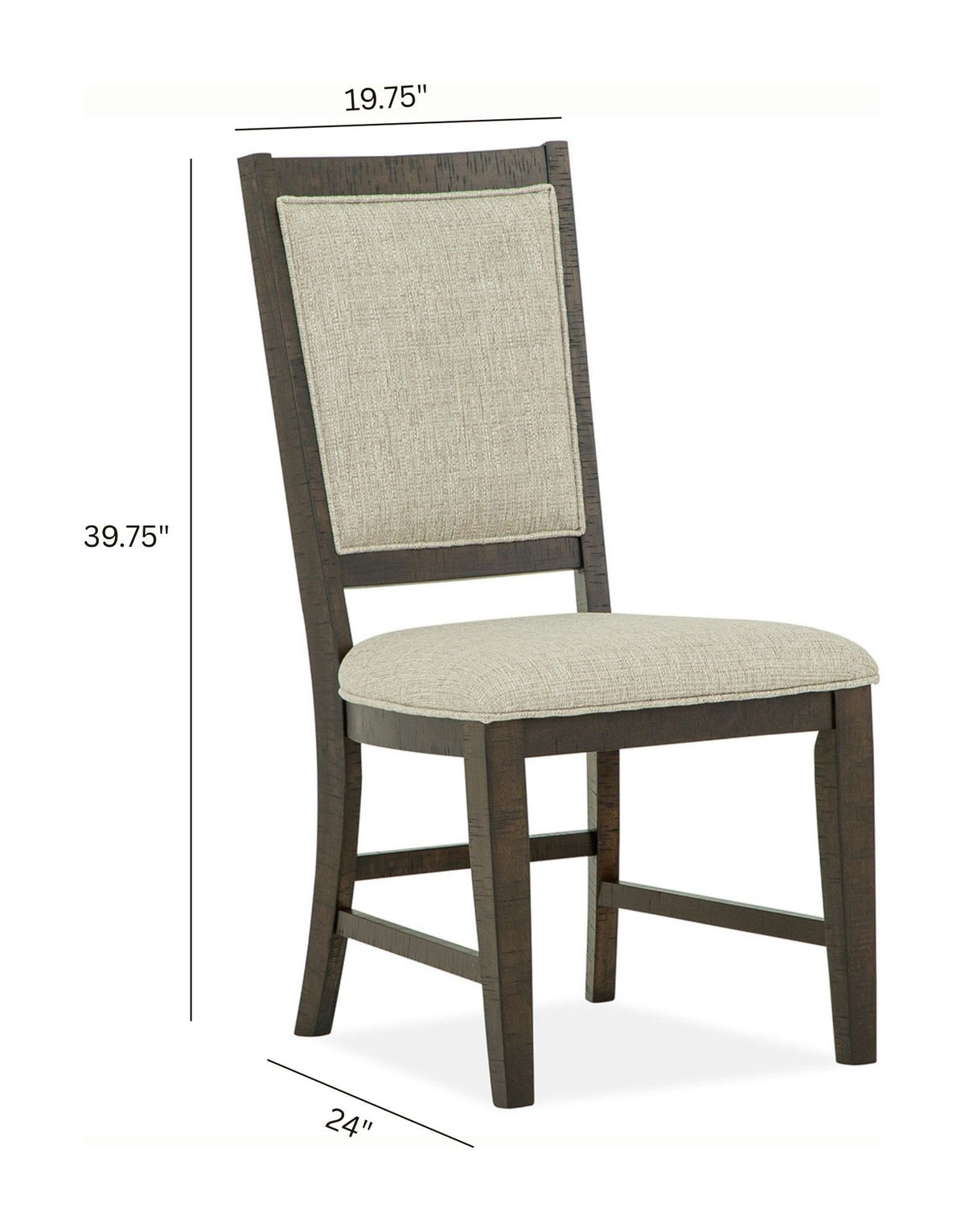 Westley Falls - Step Up Side Chair With Upholstered Seat & Back (Set of 2) - Graphite