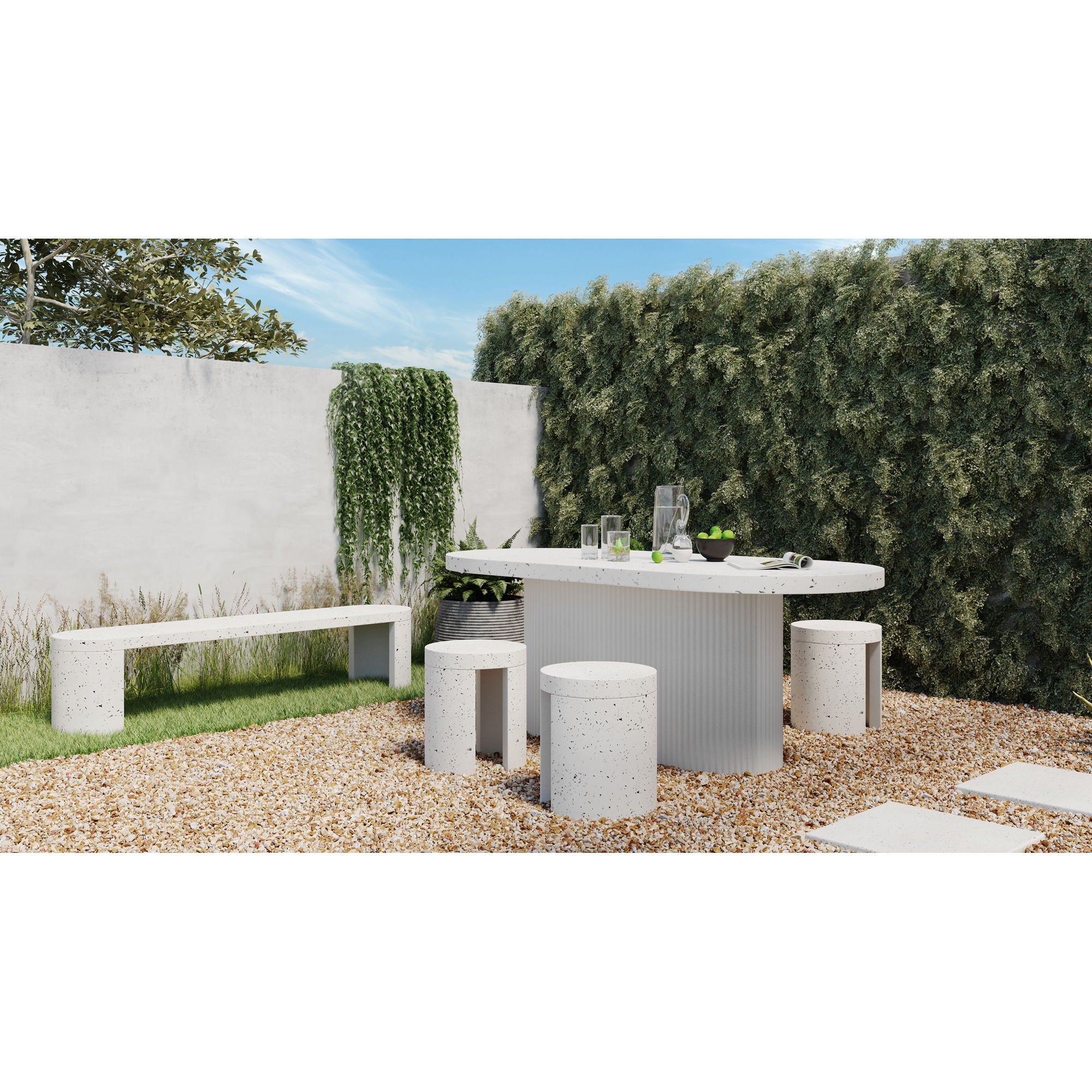 Lyon - Outdoor Dining Table - Cement
