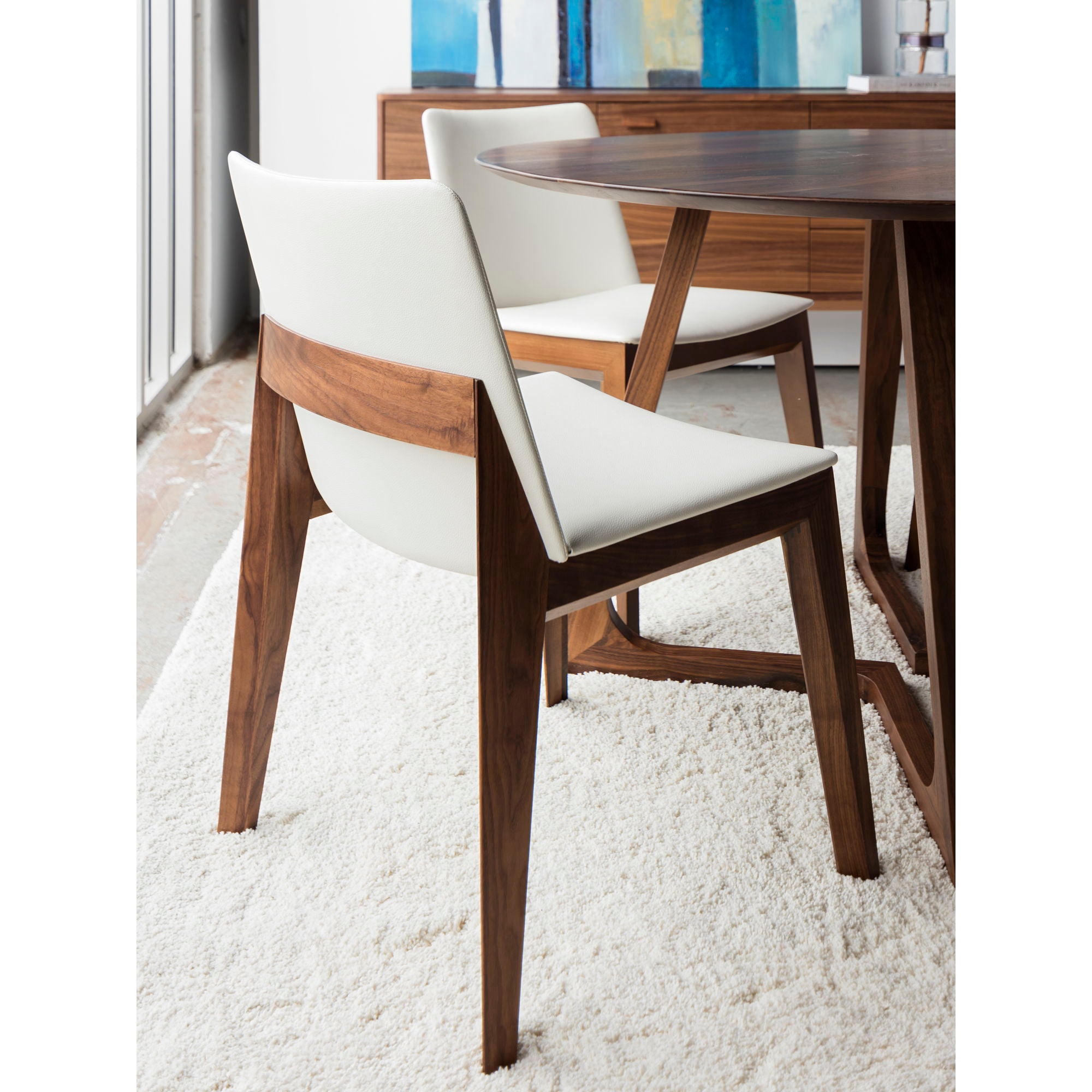 Deco - PVC Dining Chair (Set of 2) - Cream White