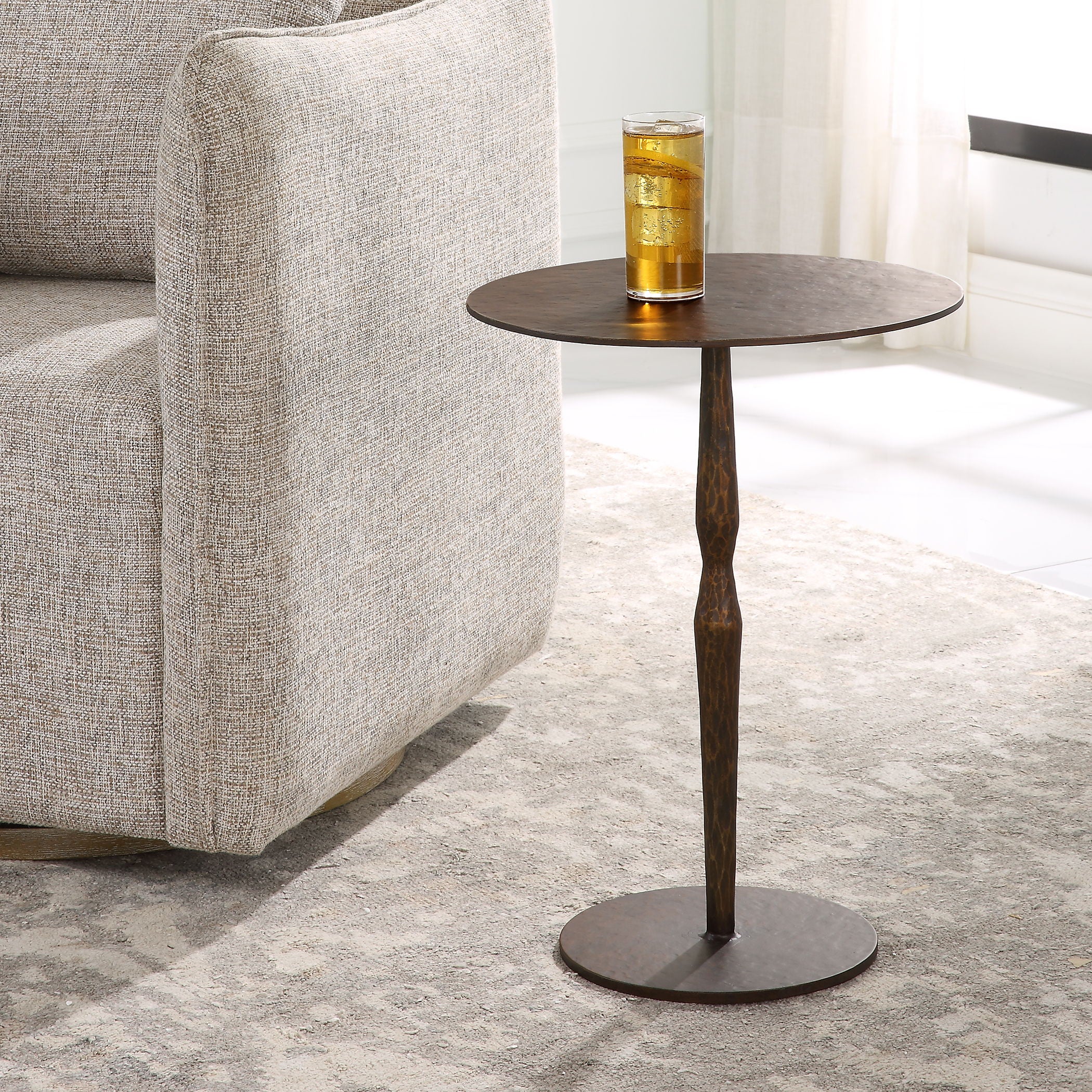 Industria - Copper Bronze Accent Table