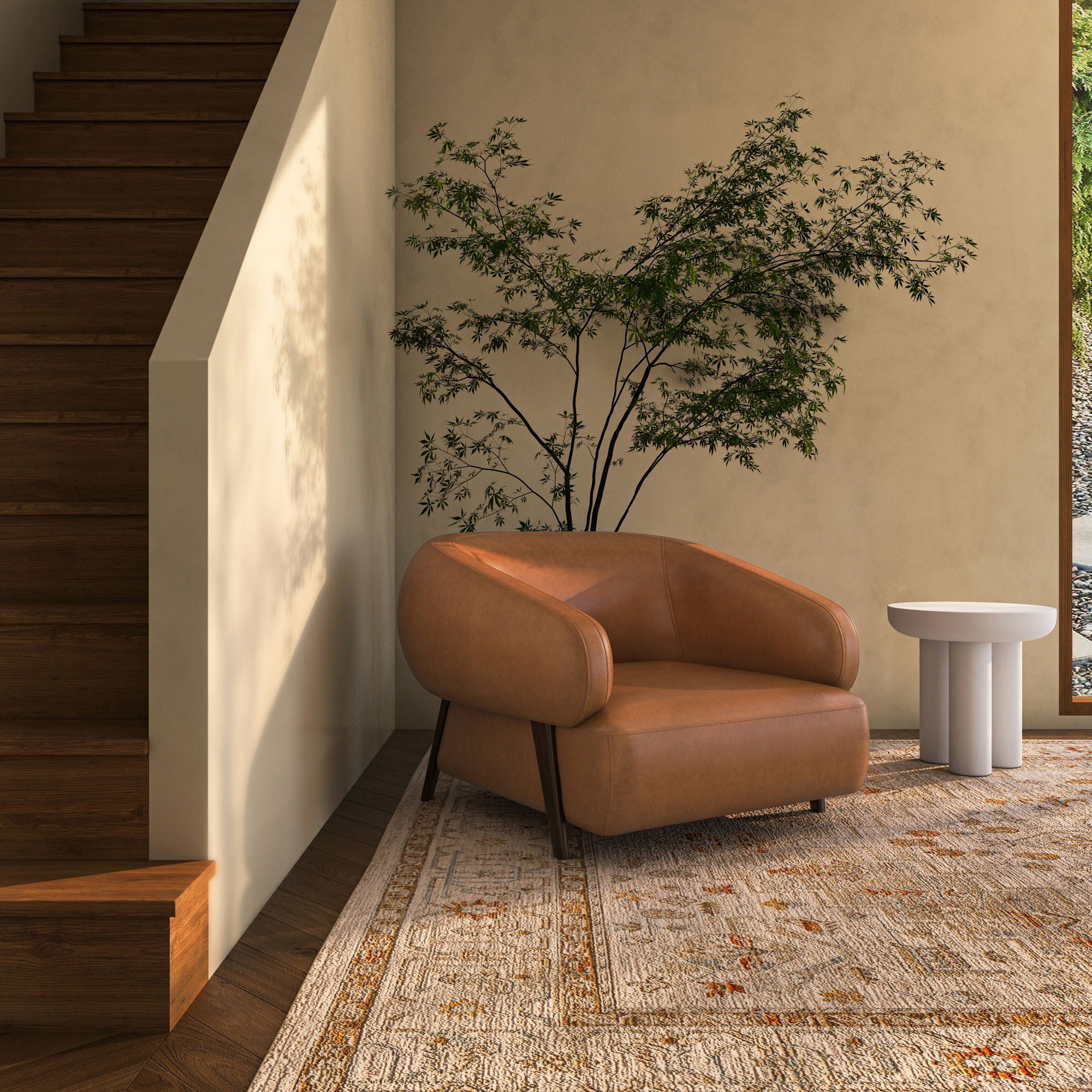 Devlin - Lounge Chair - Tan