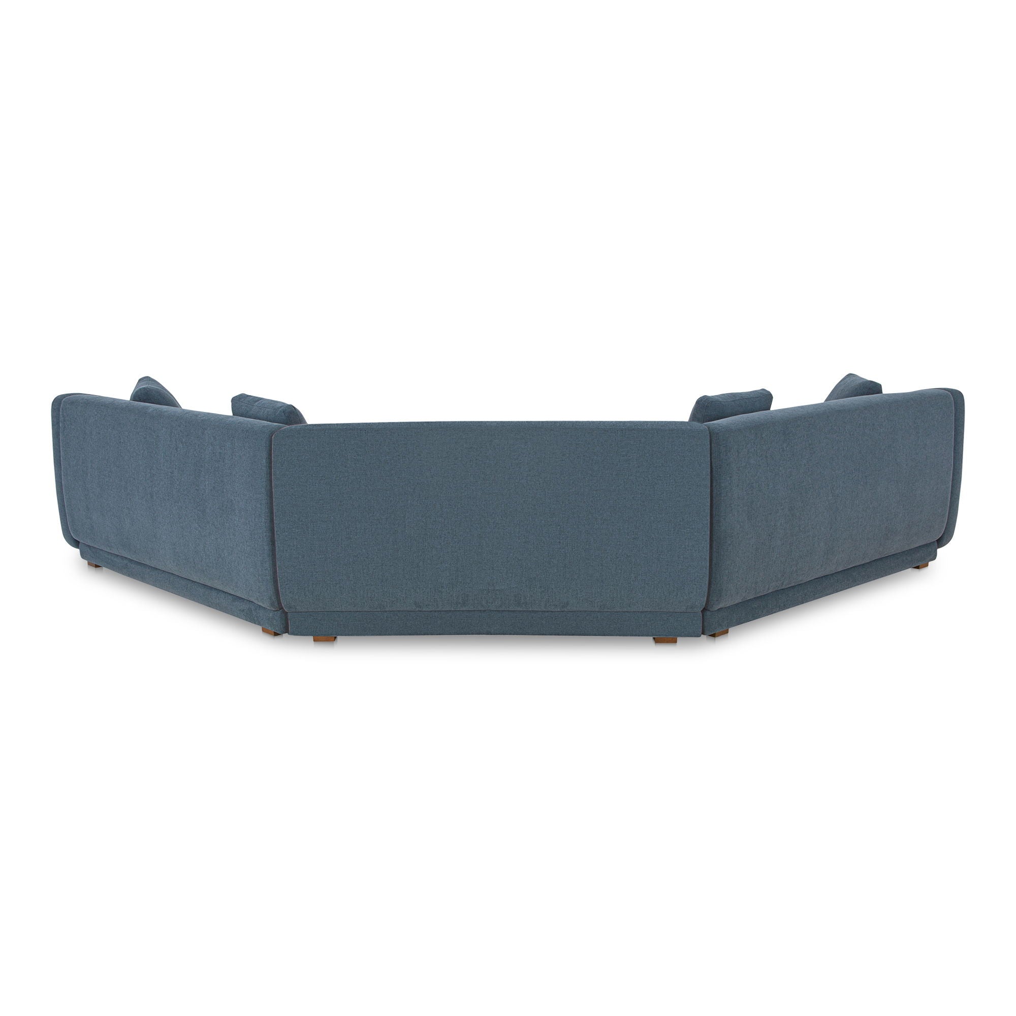 Fraser - 3 Piece Modular Sectional With Wedge Slipper - Deep Blue