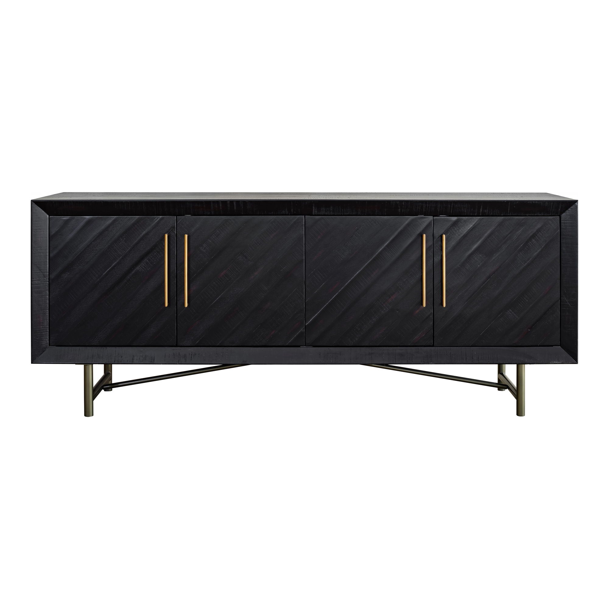Sicily - 4 Door Sideboard - Black