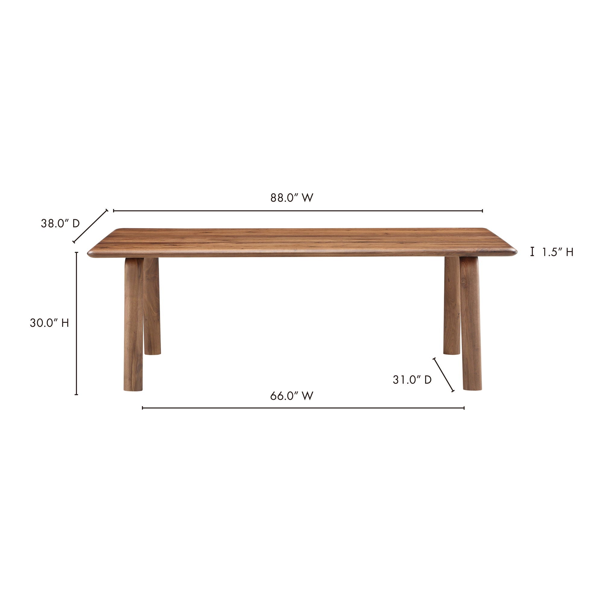 Malibu - Dining Table - Walnut