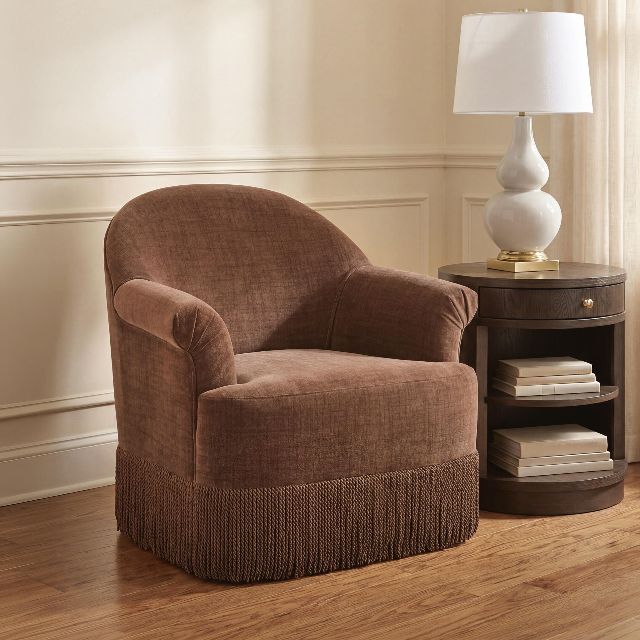 Jeanwell - Swivel Accent Chair - Clay