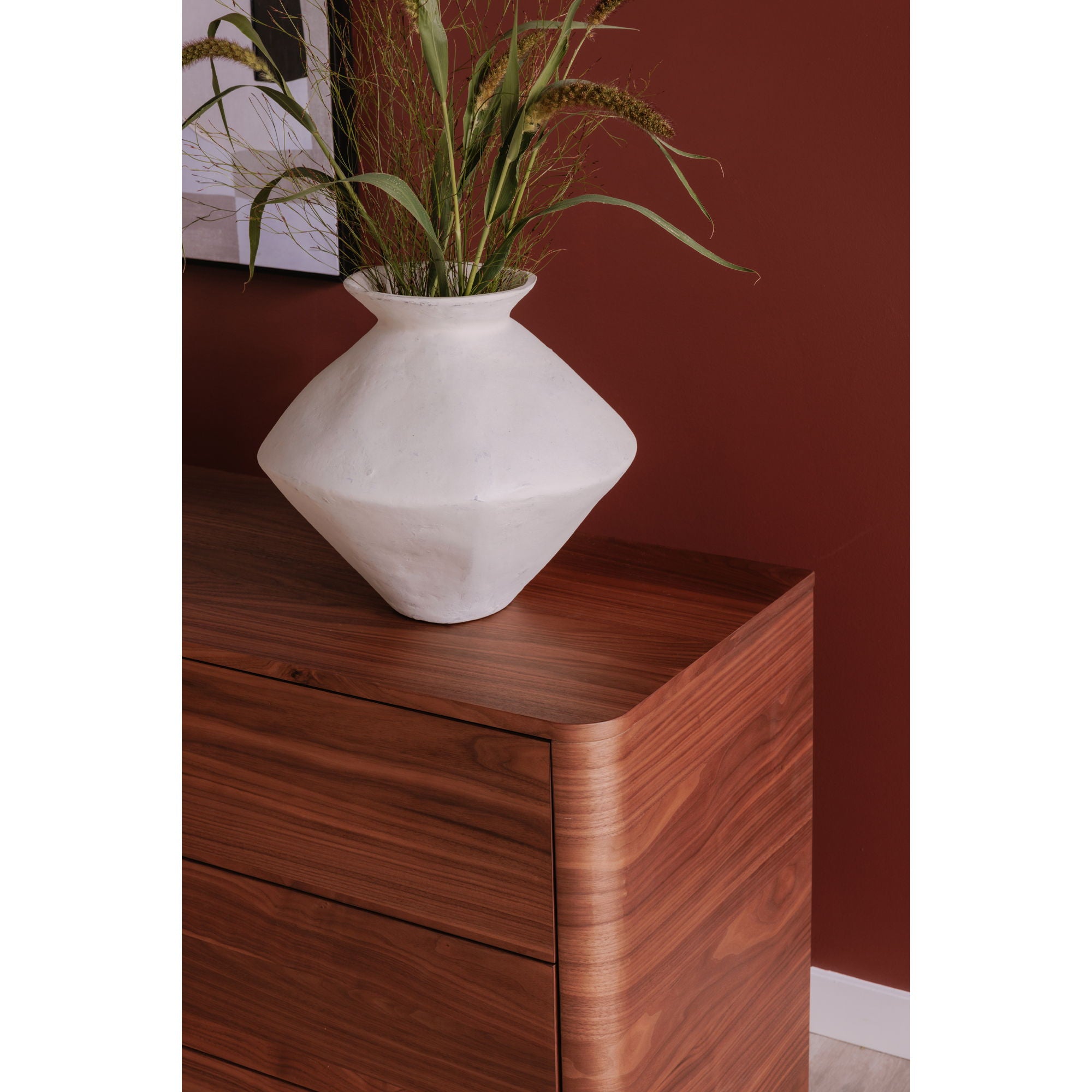 Raja - Medium Decorative Vessel - White