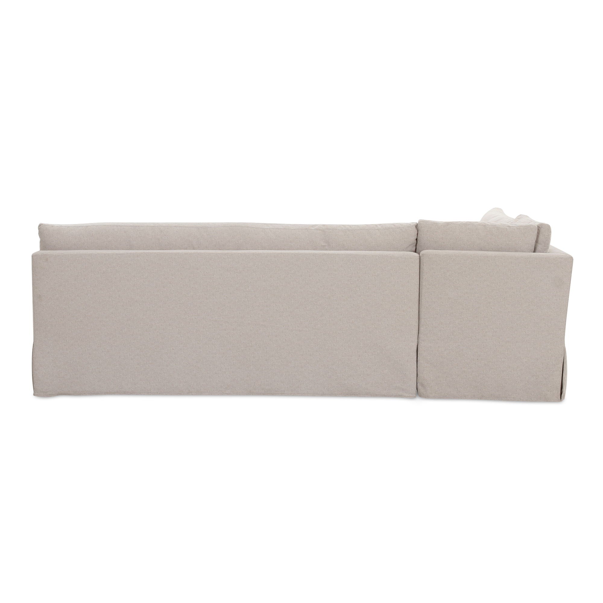 Fable - 3 Piece Slipcover Dining Banquette L-Shape - Beige