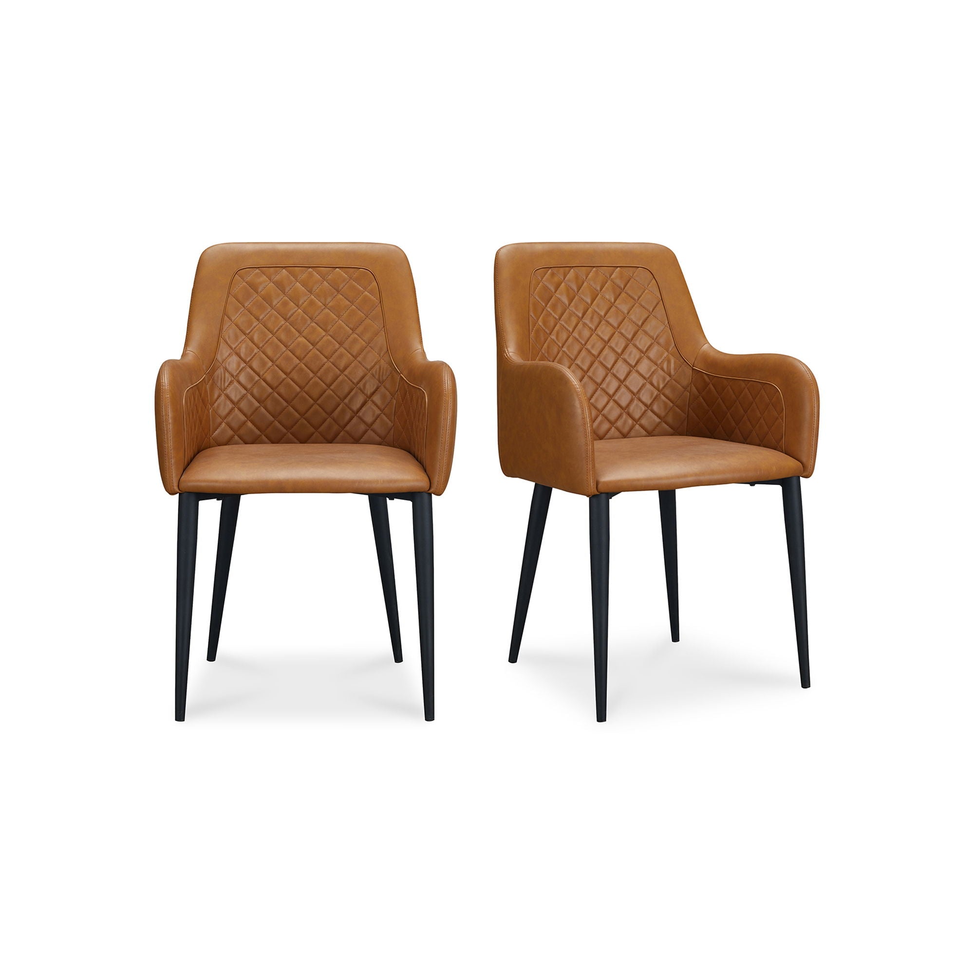 Cantata - Vegan Leather Dining Chair (Set of 2) - Tawny
