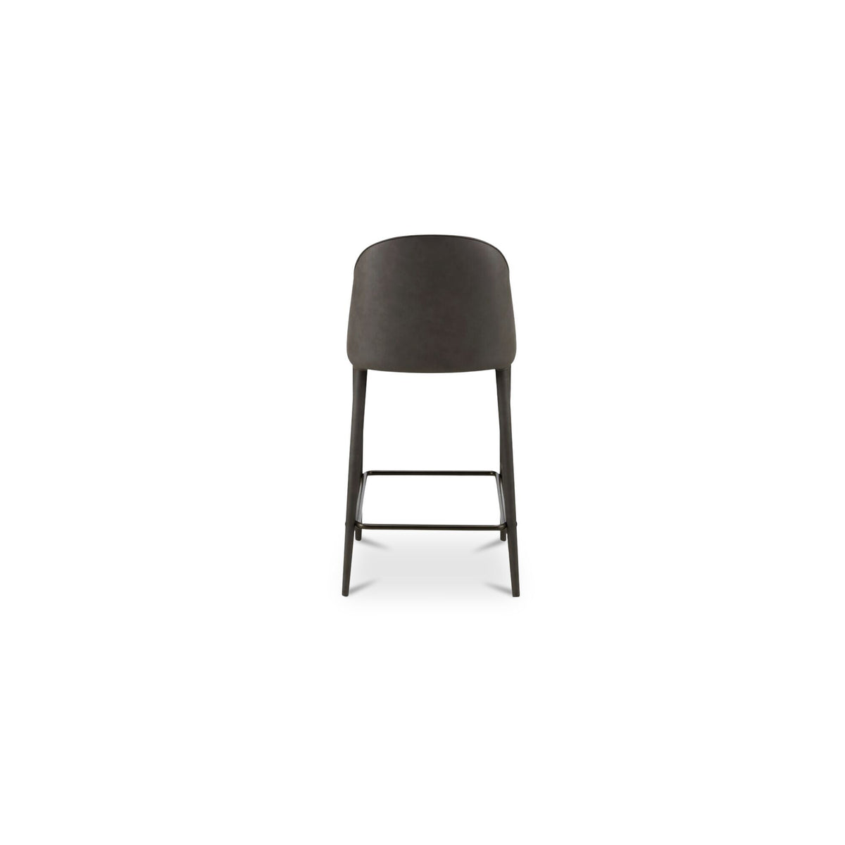 Burton - Counter Stool Vegan Leather - Gray / Blue