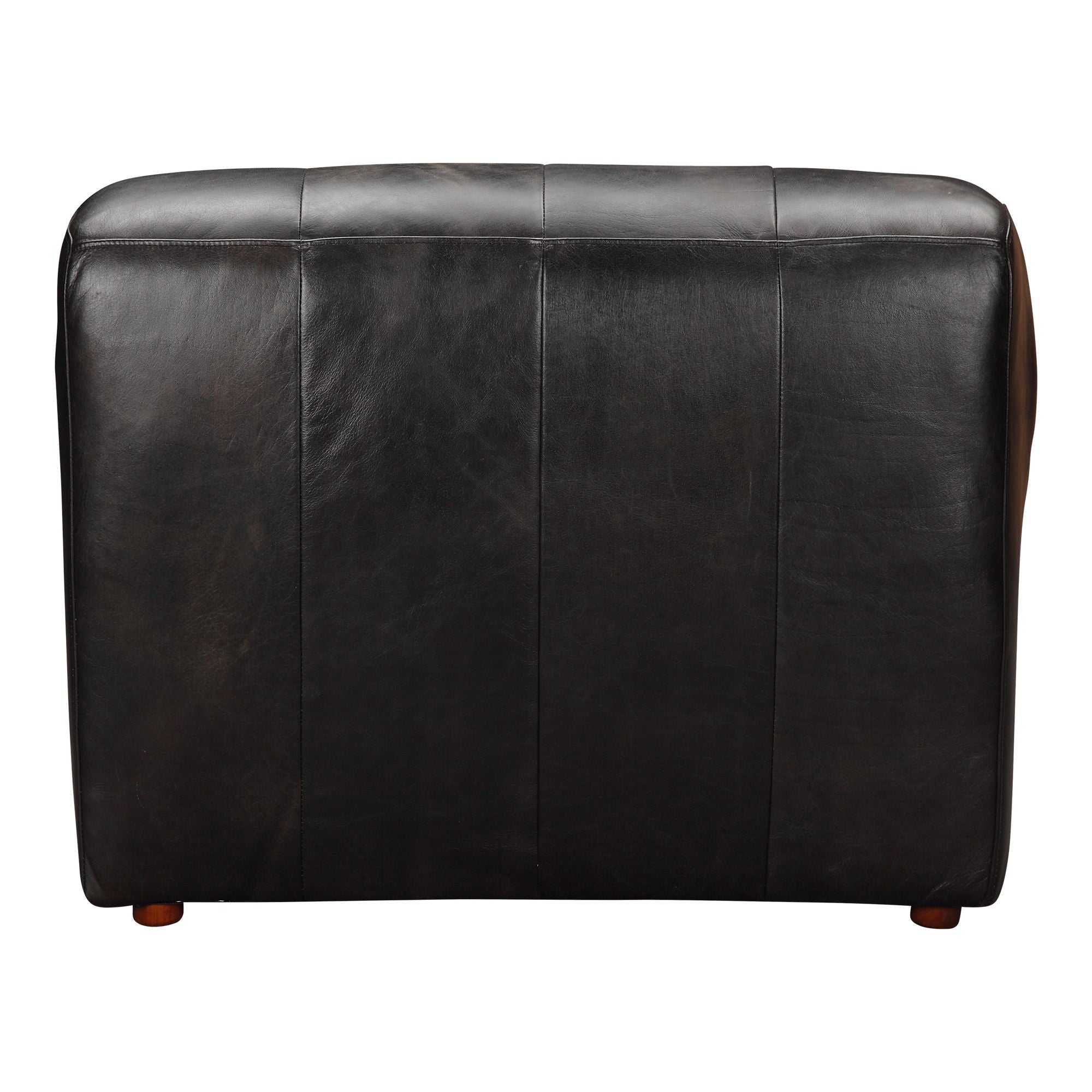 Ramsay - Leather Chaise - Black