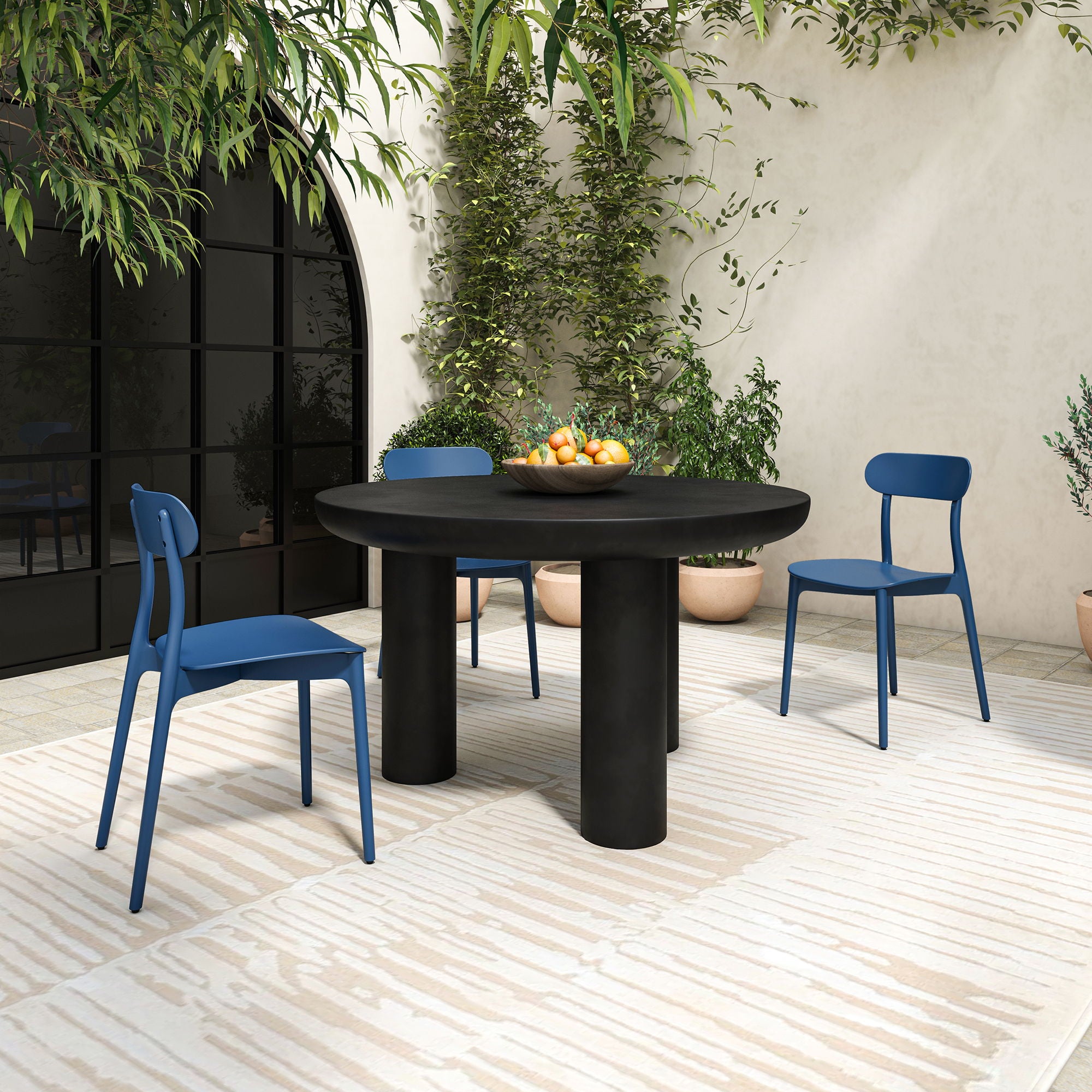 Kent - Outdoor Dining Chair (Set of 2) - Navy