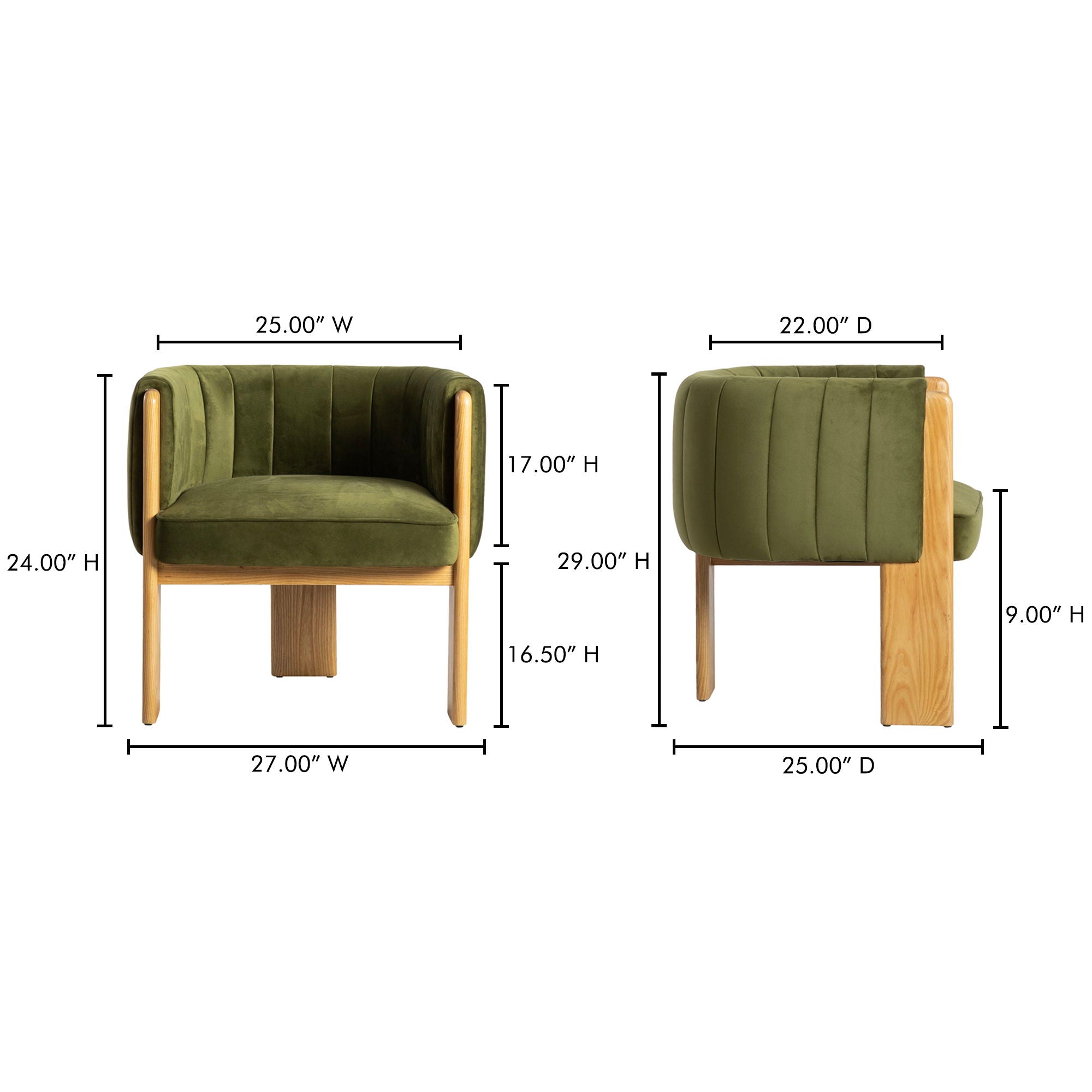 Sofi - Accent Chair - Forest Green
