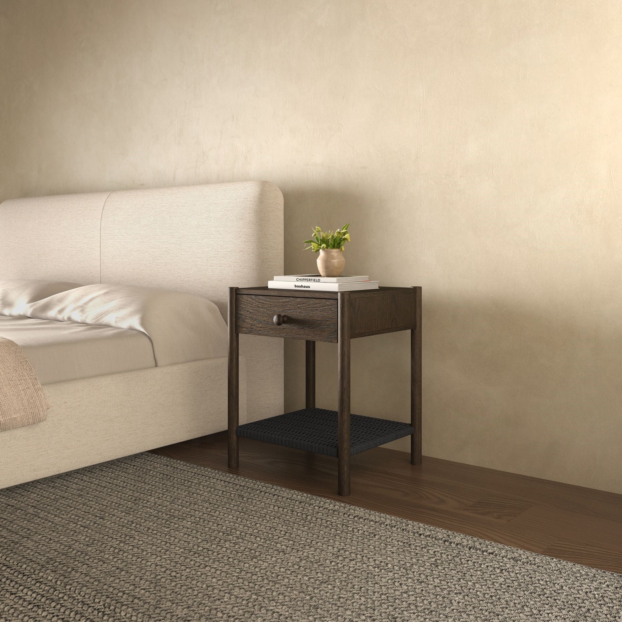 Millie - Accent Nightstand - Dark Brown