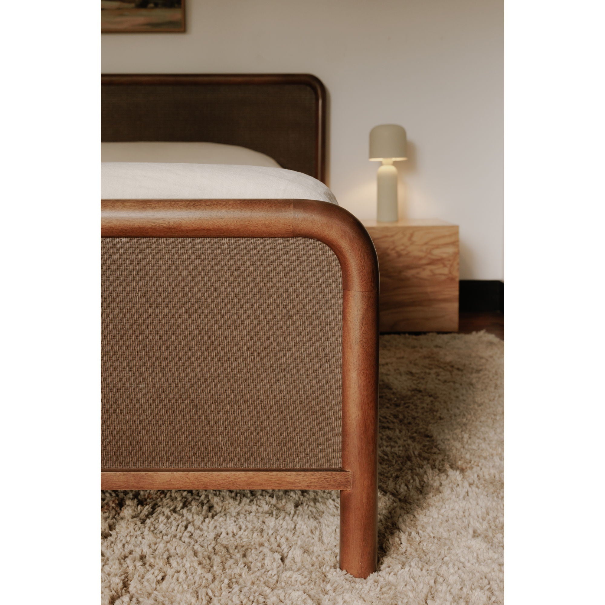 Rye - Queen Bed - Warm Brown