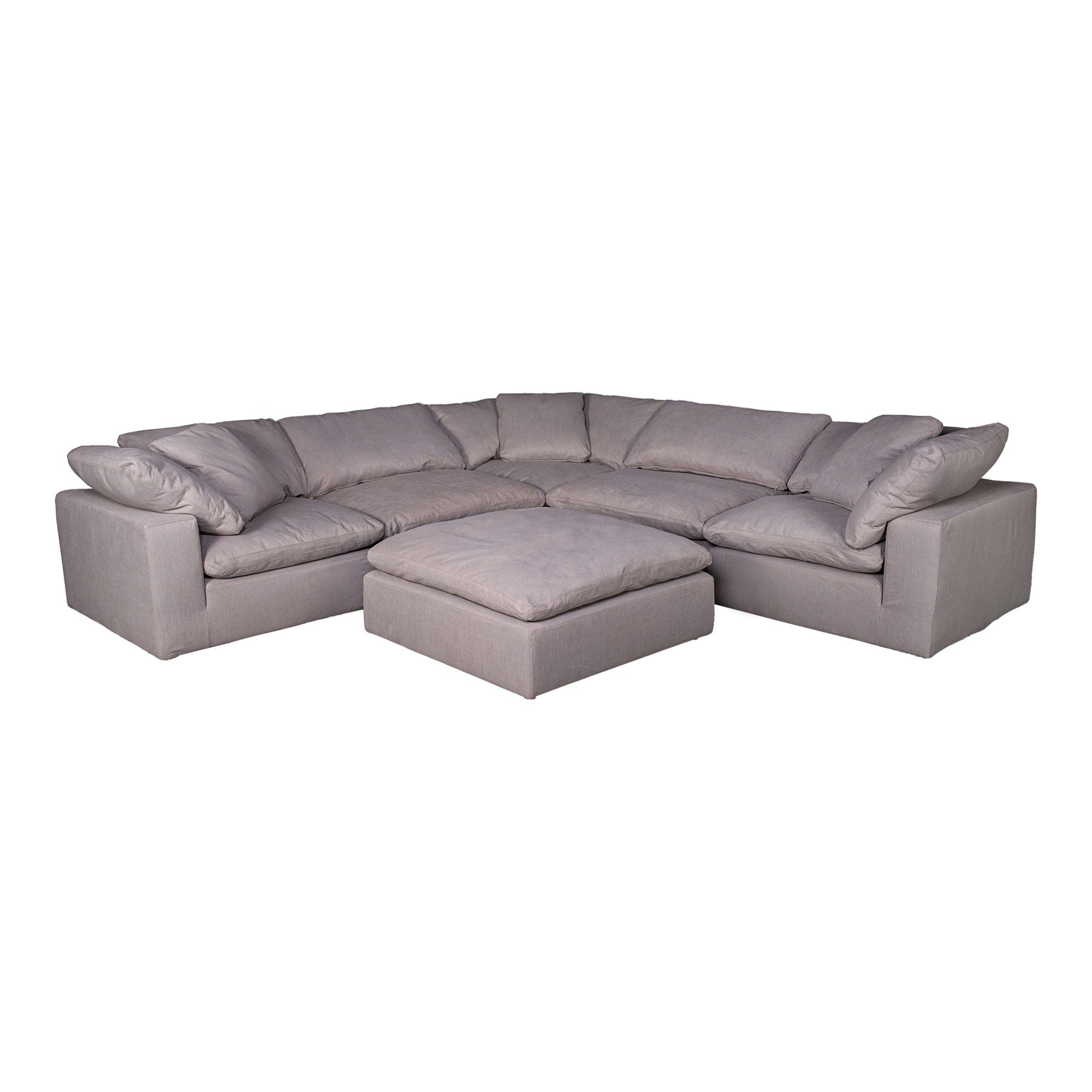 Clay - Livesmart Fabric Corner Chair - Light Gray