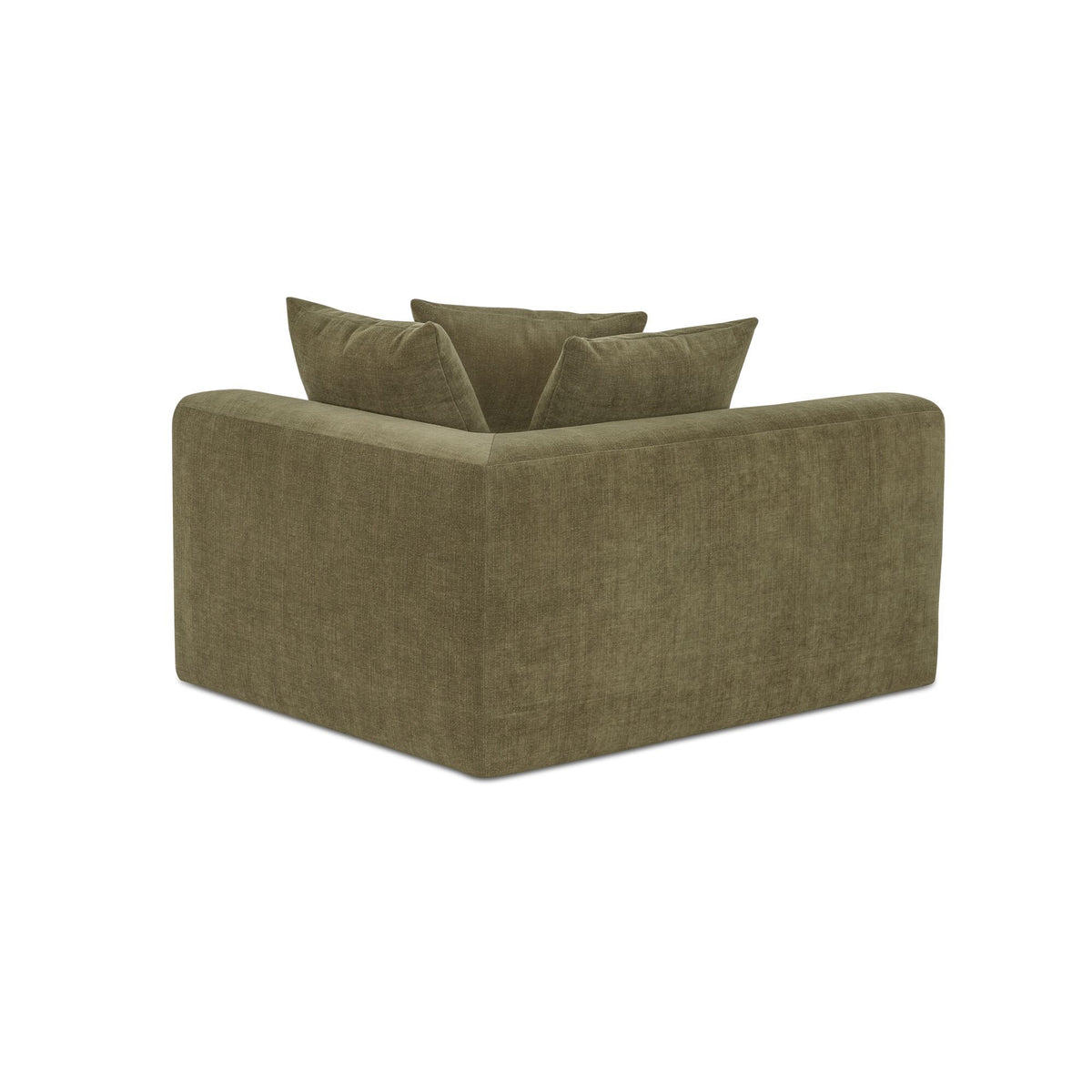 Davie - Right Arm Facing Chair - Olive Green