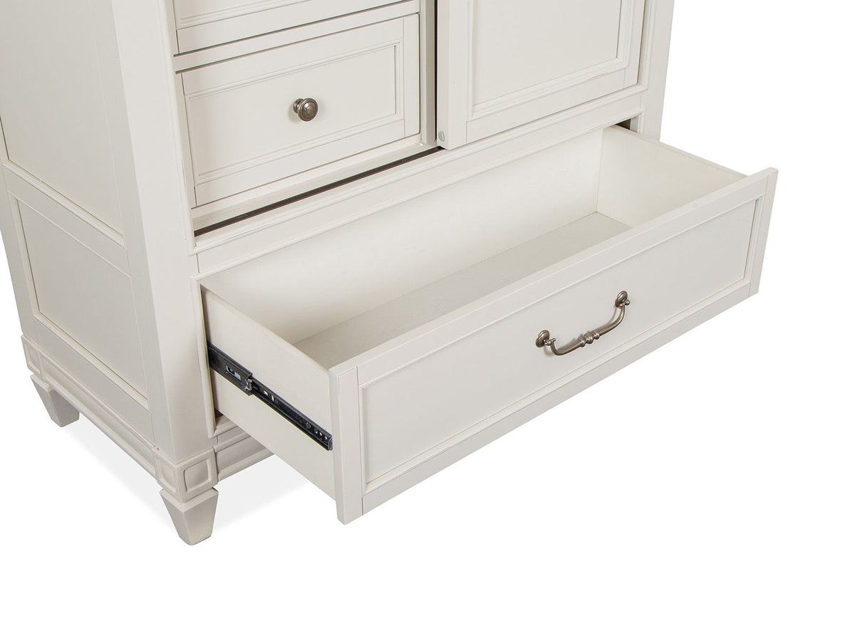 Willowbrook - Door Chest - Egg Shell White With Slight Rub Through