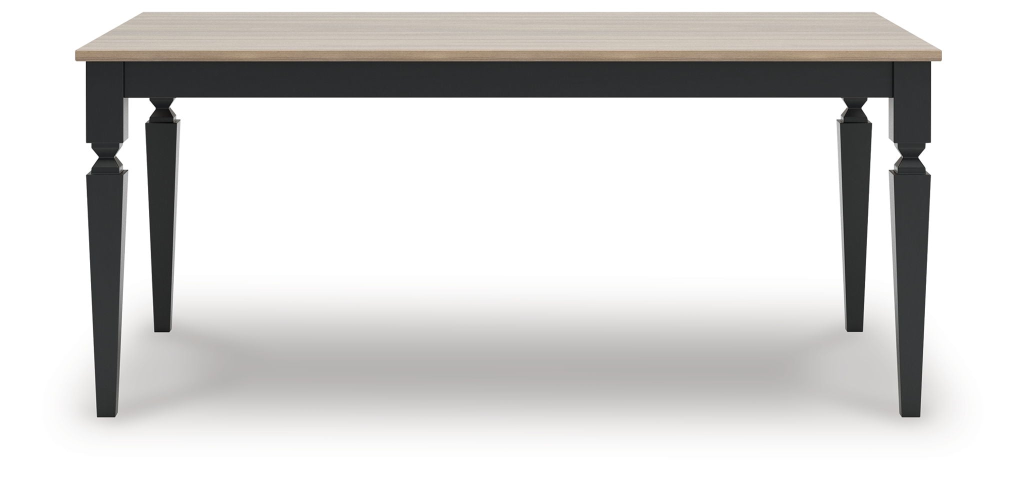 Brenkerton - Grayish Brown / Black - Rectangular Dining Room Table