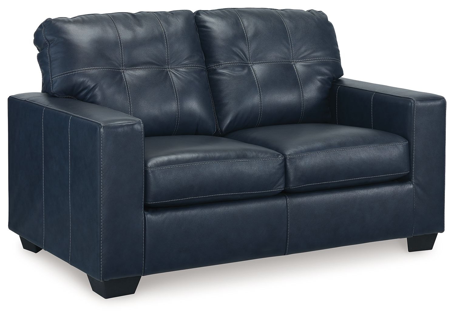 Santorine - Ocean - Loveseat - Leather Match