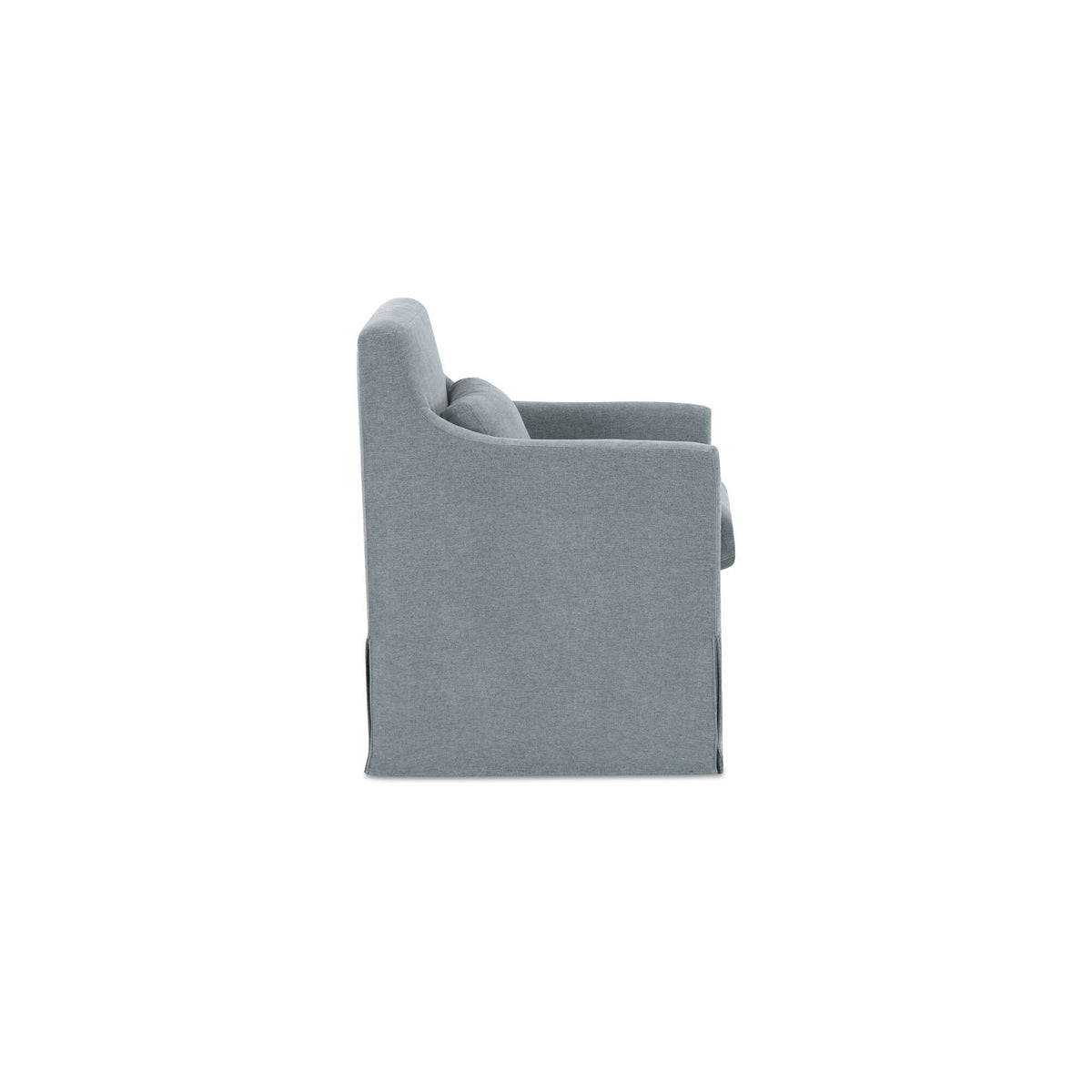 Lydia - Slipcover Dining Chair - Blue / Gray