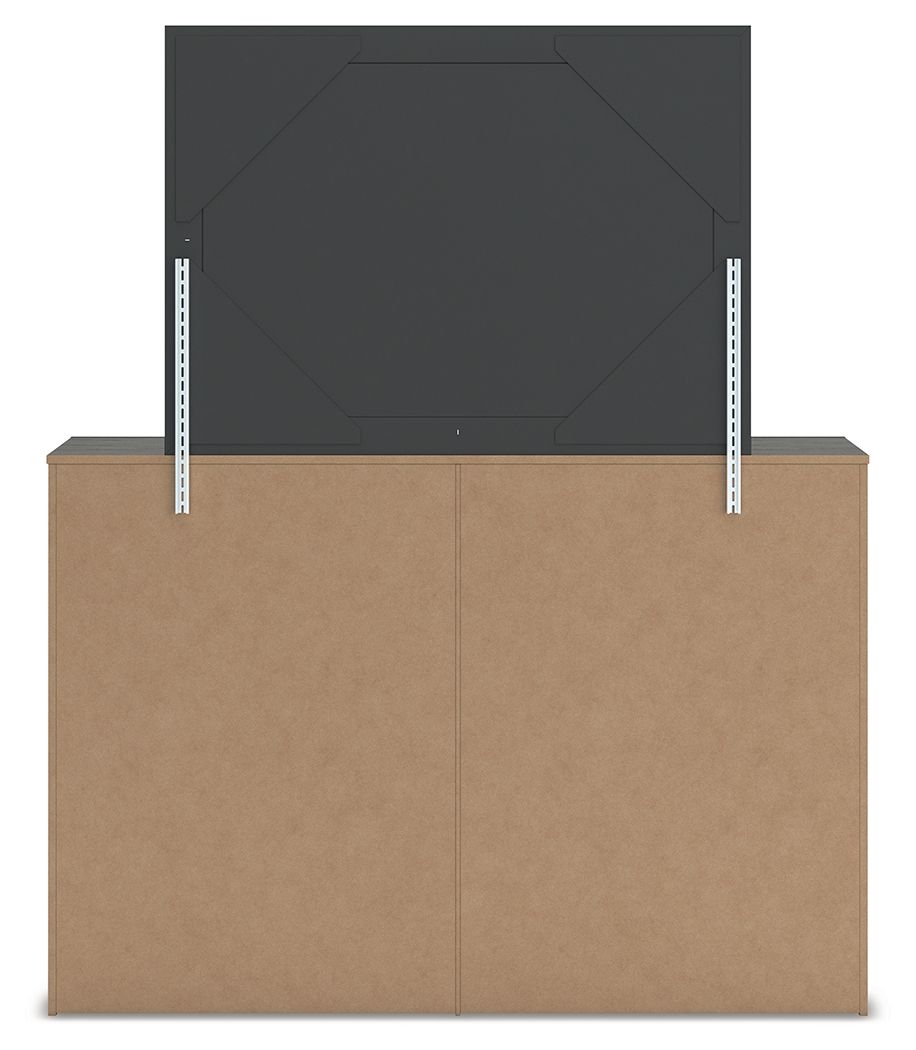 Fraluna - Charcoal - Dresser And Mirror
