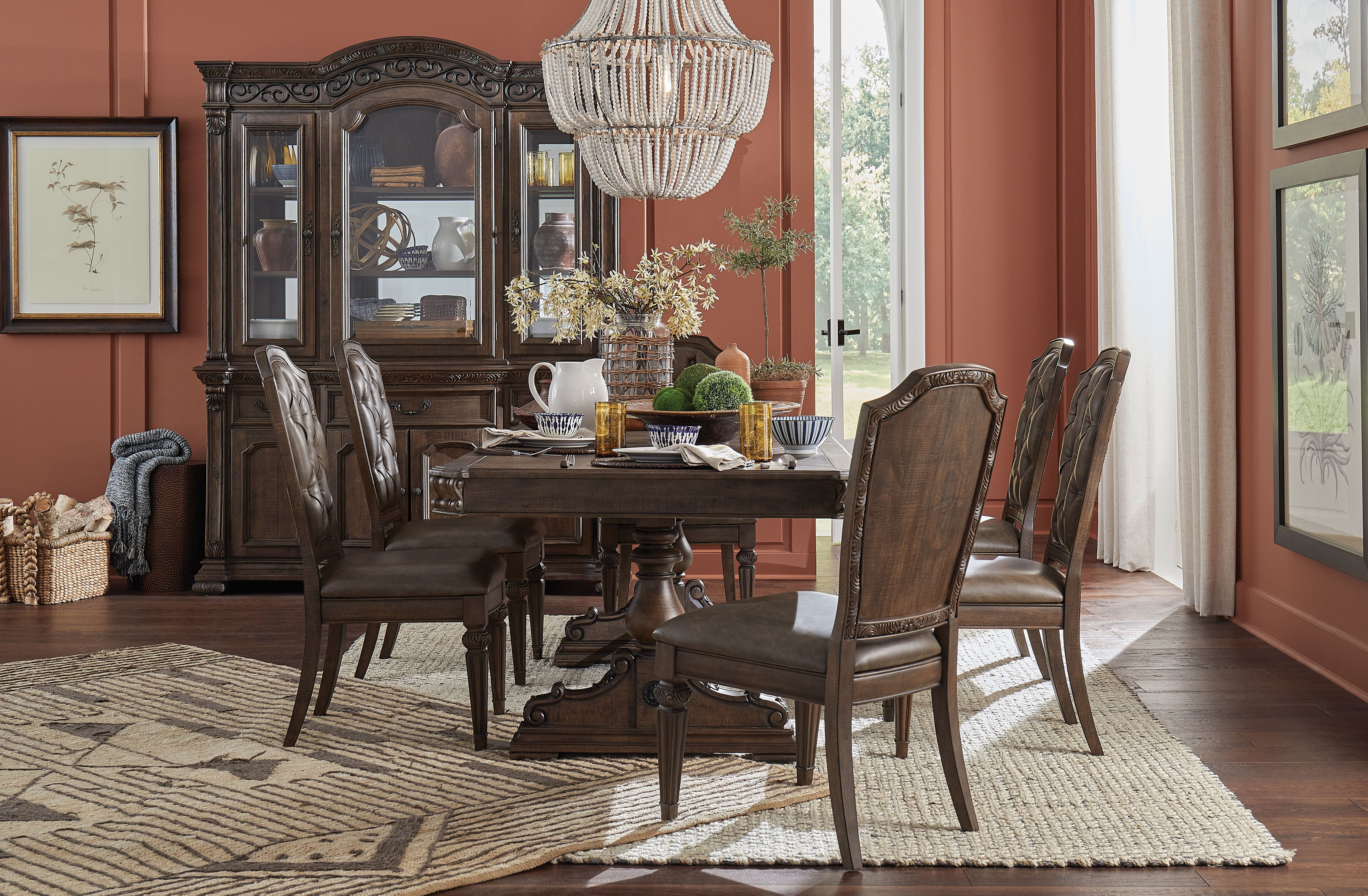 Durango - Wood Dining Side Chair With Upholstered Seat and Back (Set of 2) - Willadeene Brown