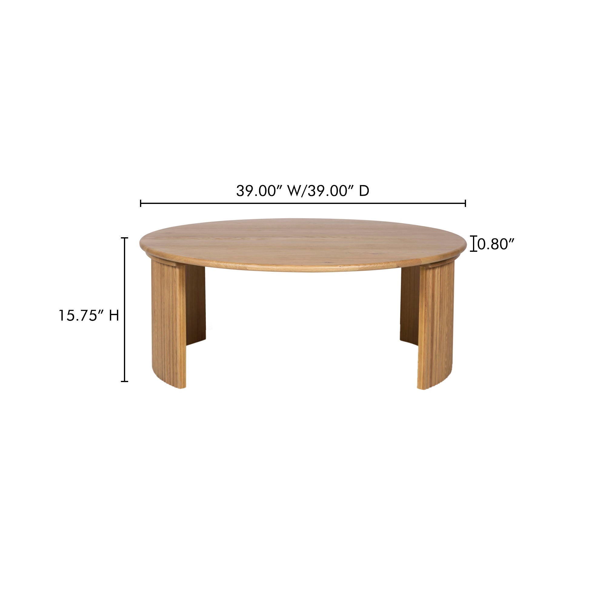 Penny - Large Coffee Table - Natural