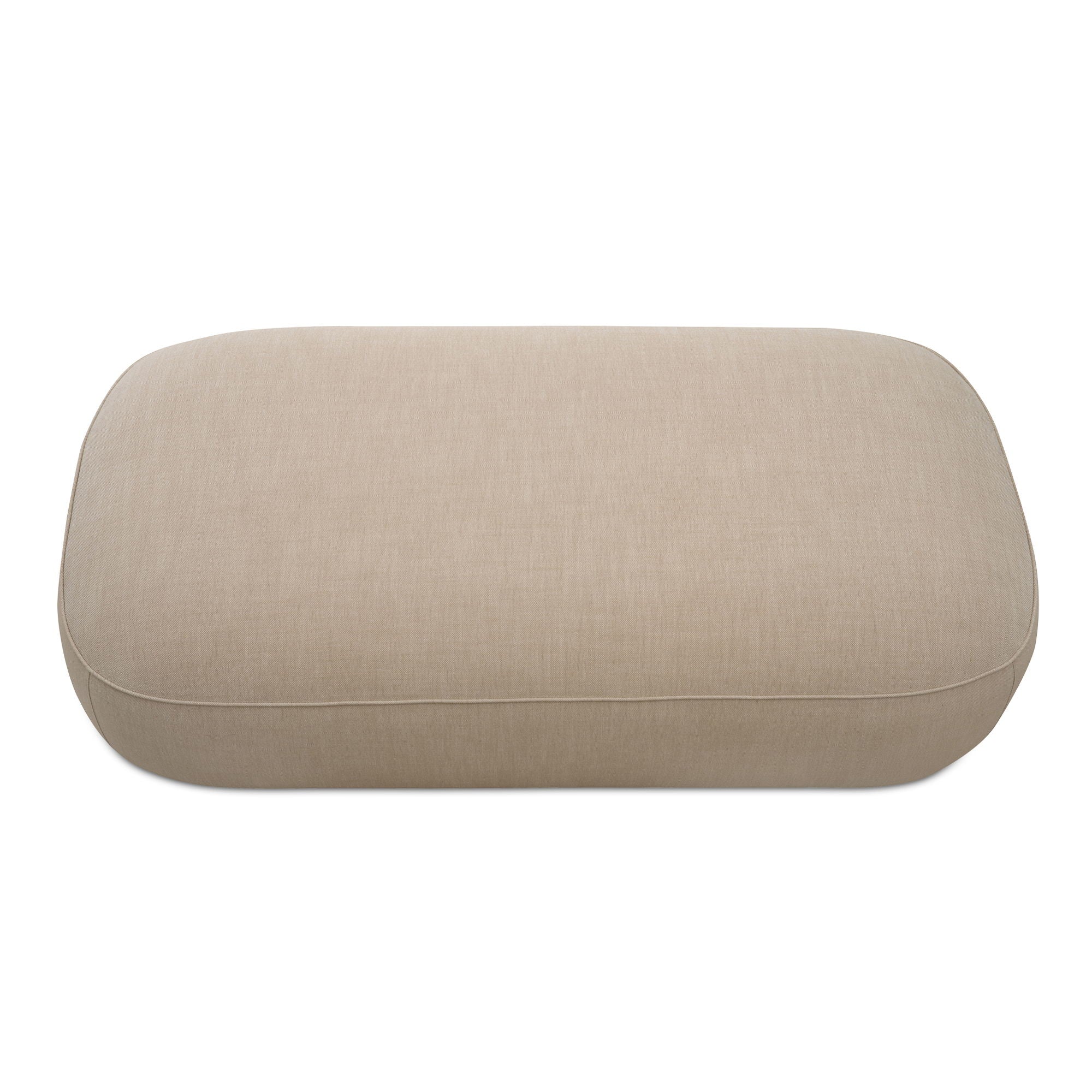 Marion - Rectangular Ottoman - Beige