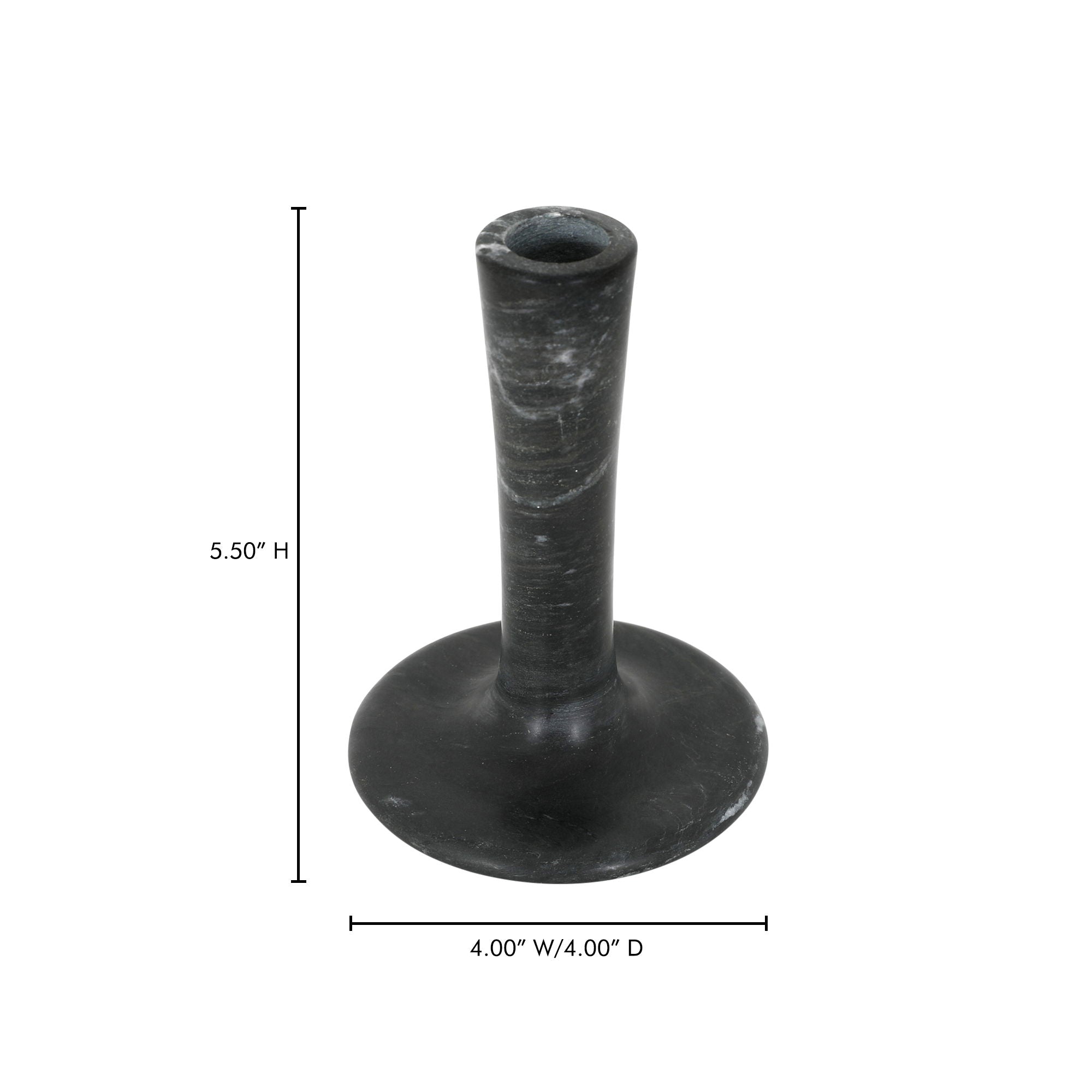 East - Candle Holder Tall - Black