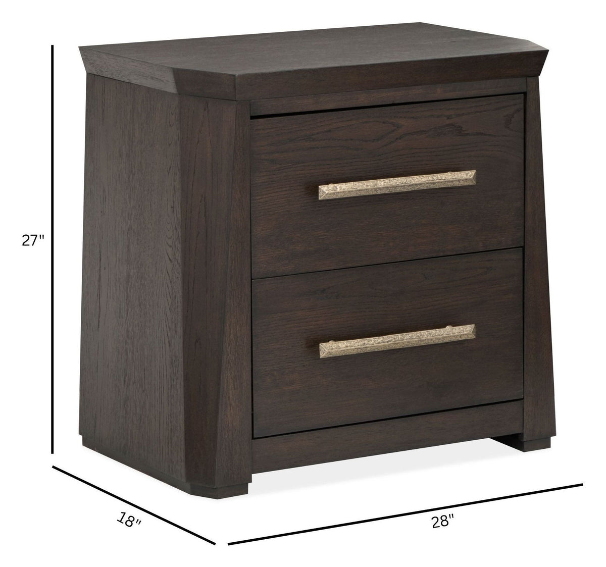 Tauren - Drawer Nightstand - Coffee Bean