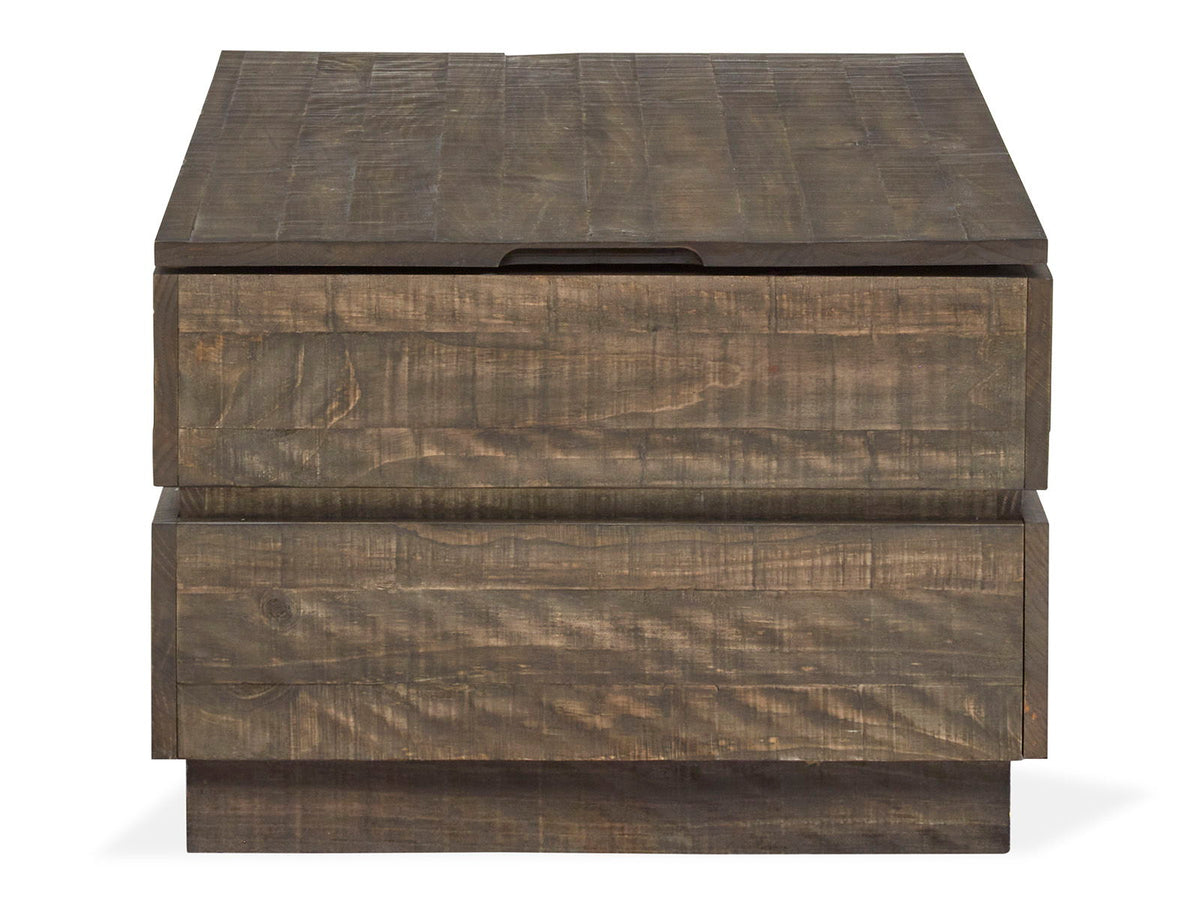 Baisden - Lift Top Storage Cocktail Table With Casters - Tobacco