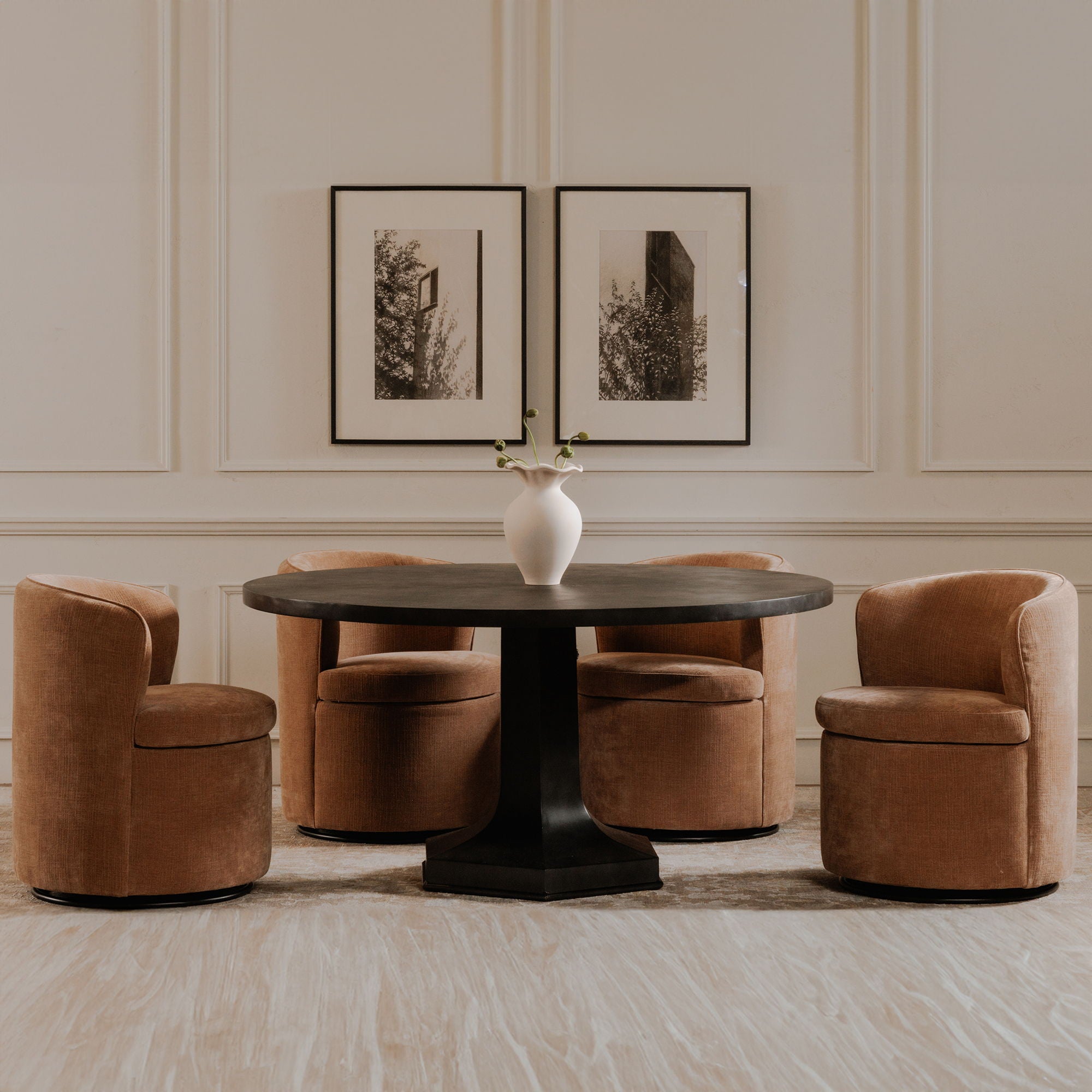 Dane - Swivel Chair - Pink