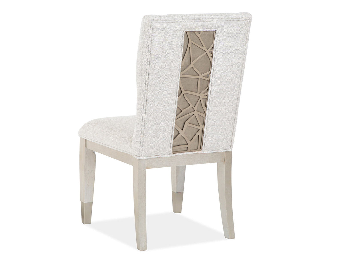 Lenox - Upholstered Host Side Chair (Set of 2) - Warm Silver
