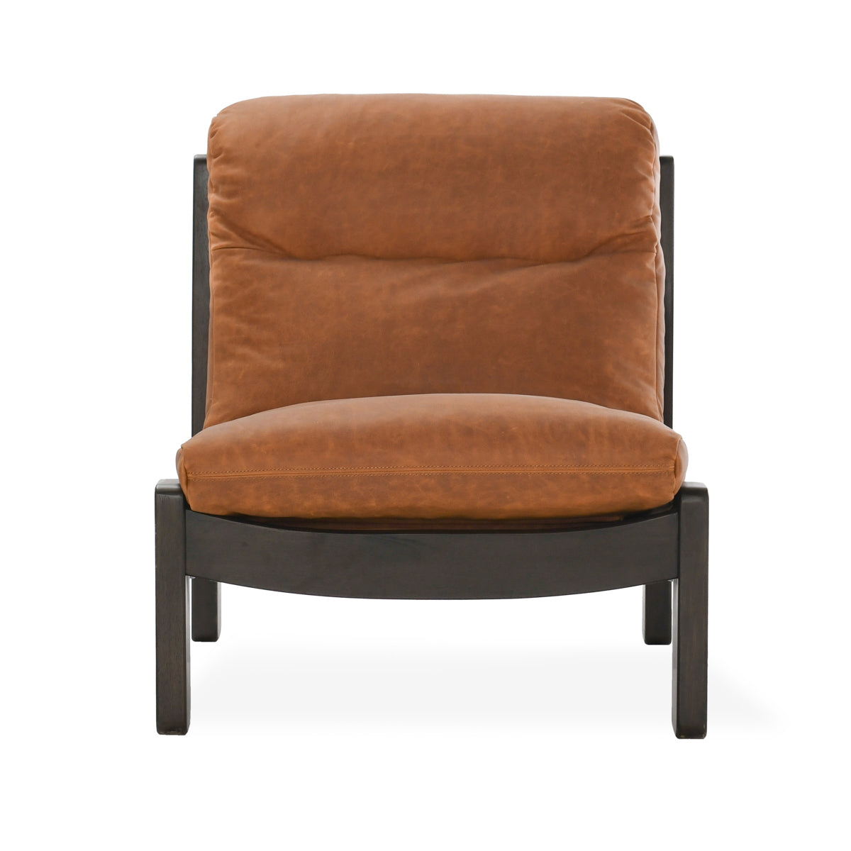 Owen - Leather Accent Chair - Brown