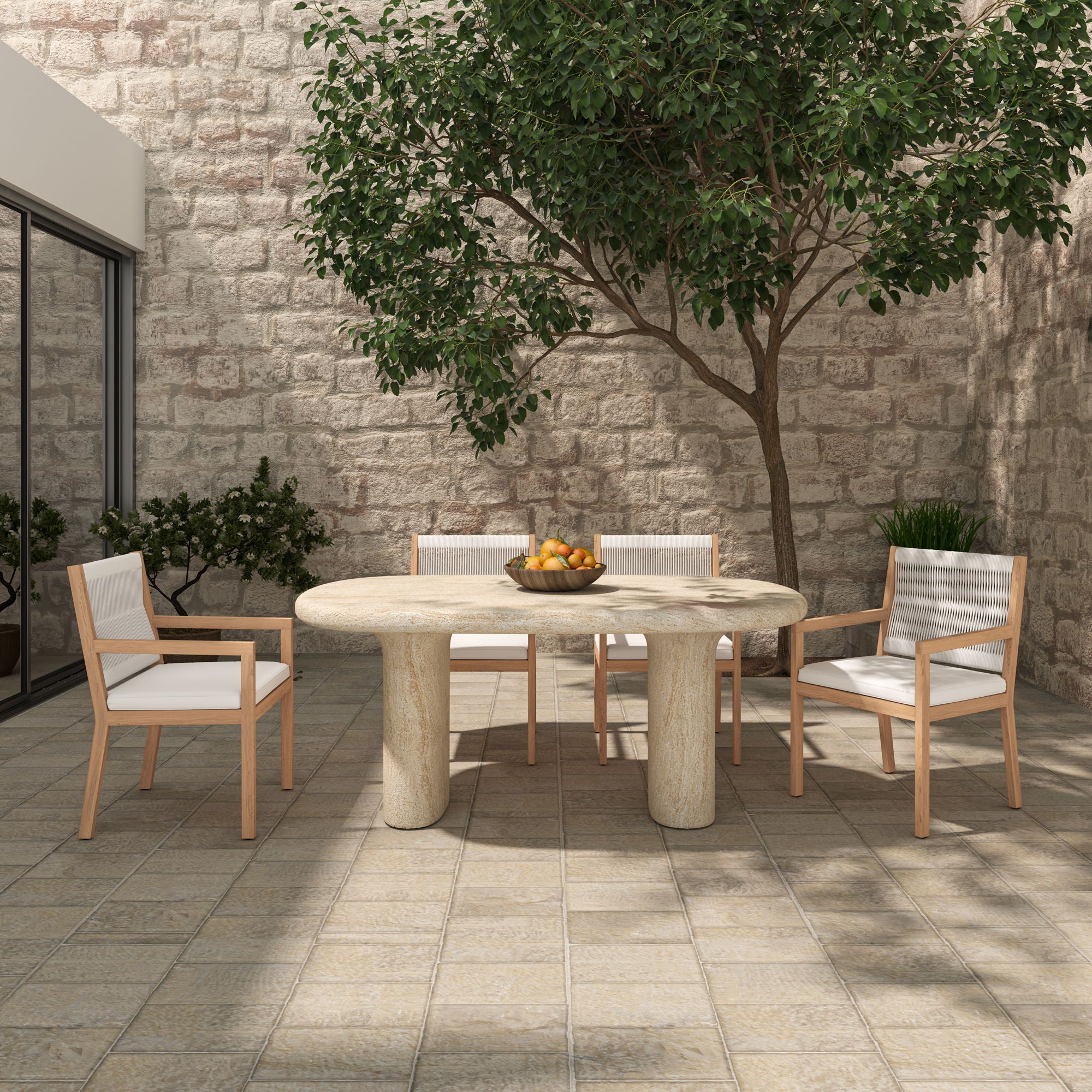 Luce - Outdoor Dining Chair - Natural
