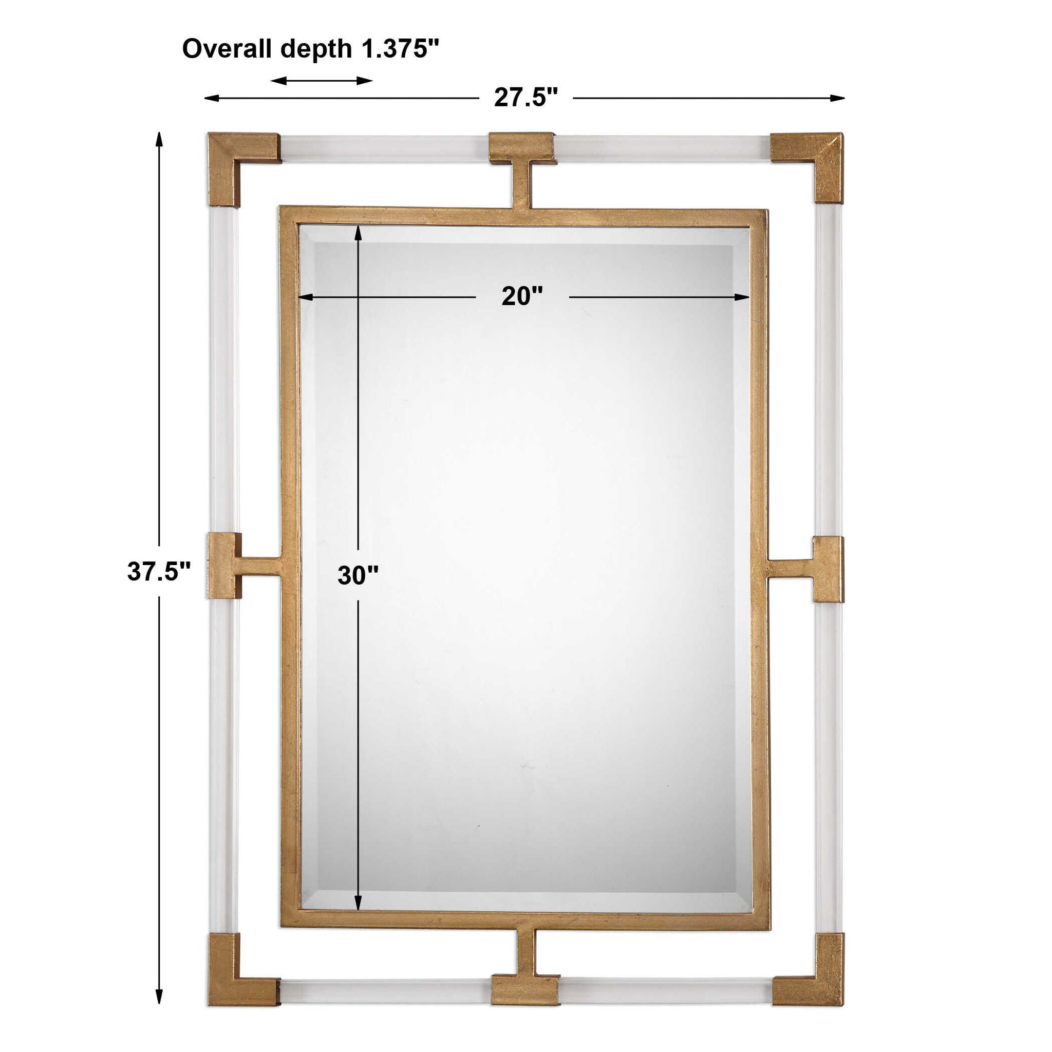 Balkan - Modern Wall Mirror - Gold