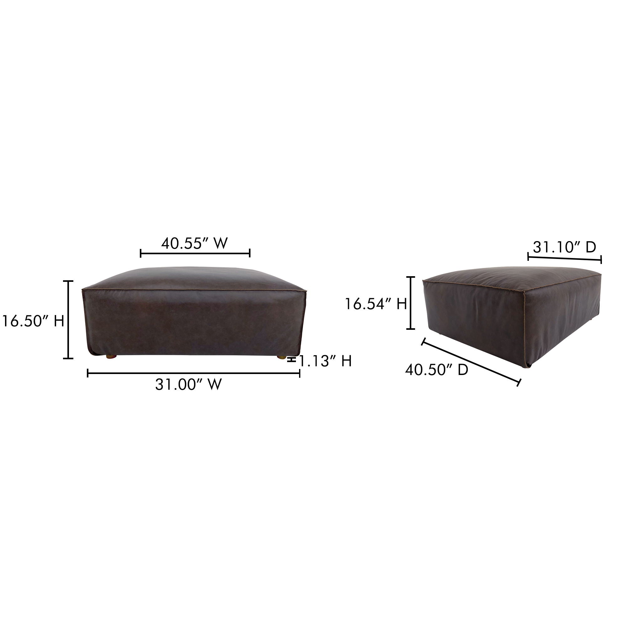 Form - Ottoman - Espresso Brown
