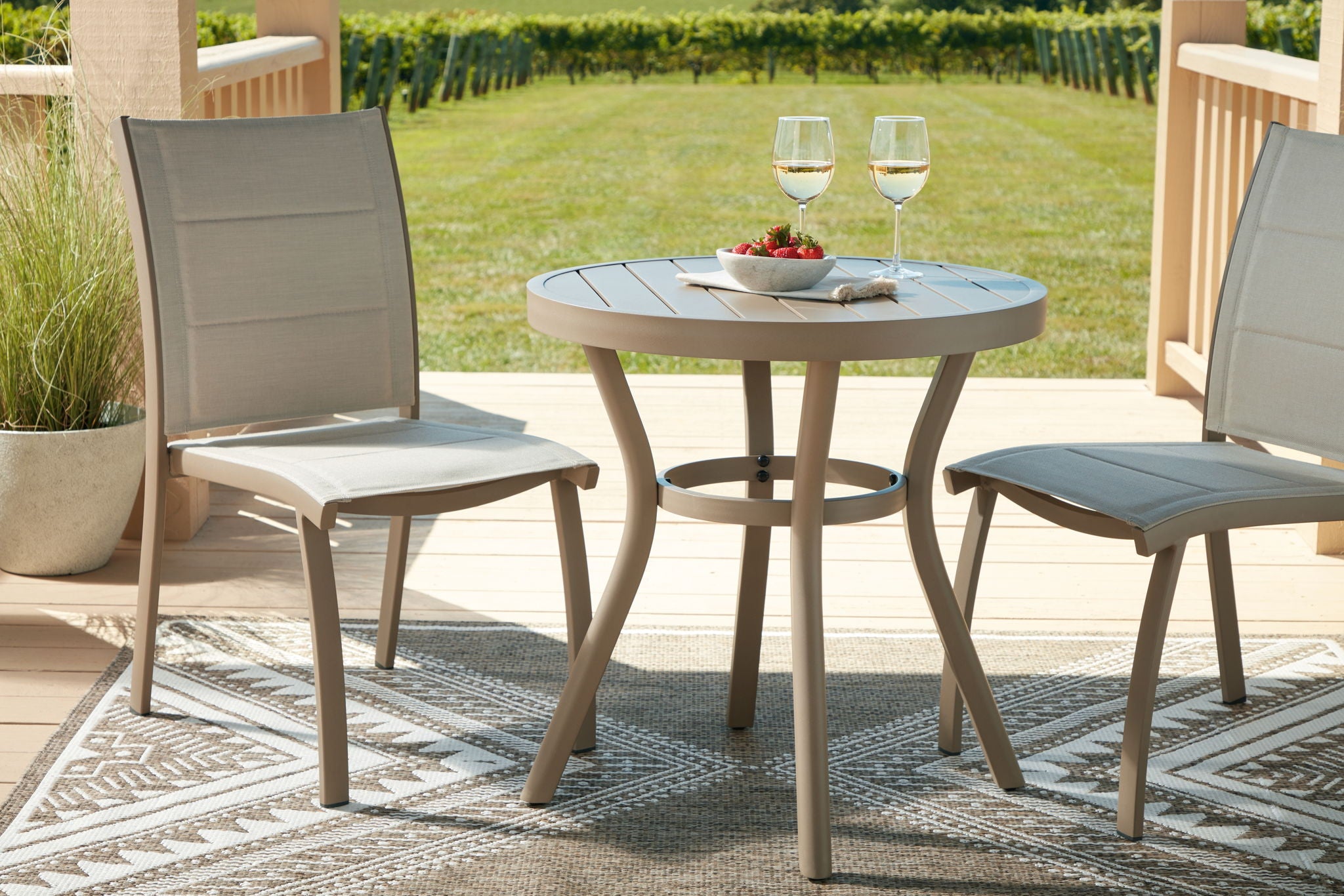 Mission Beach - Chairs With Table Set (Set of 3) - Beige