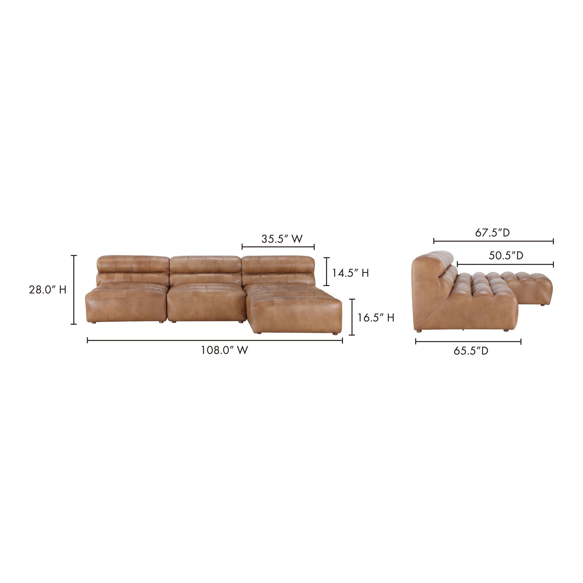 Ramsay - Signature Modular Sectional - Light Brown