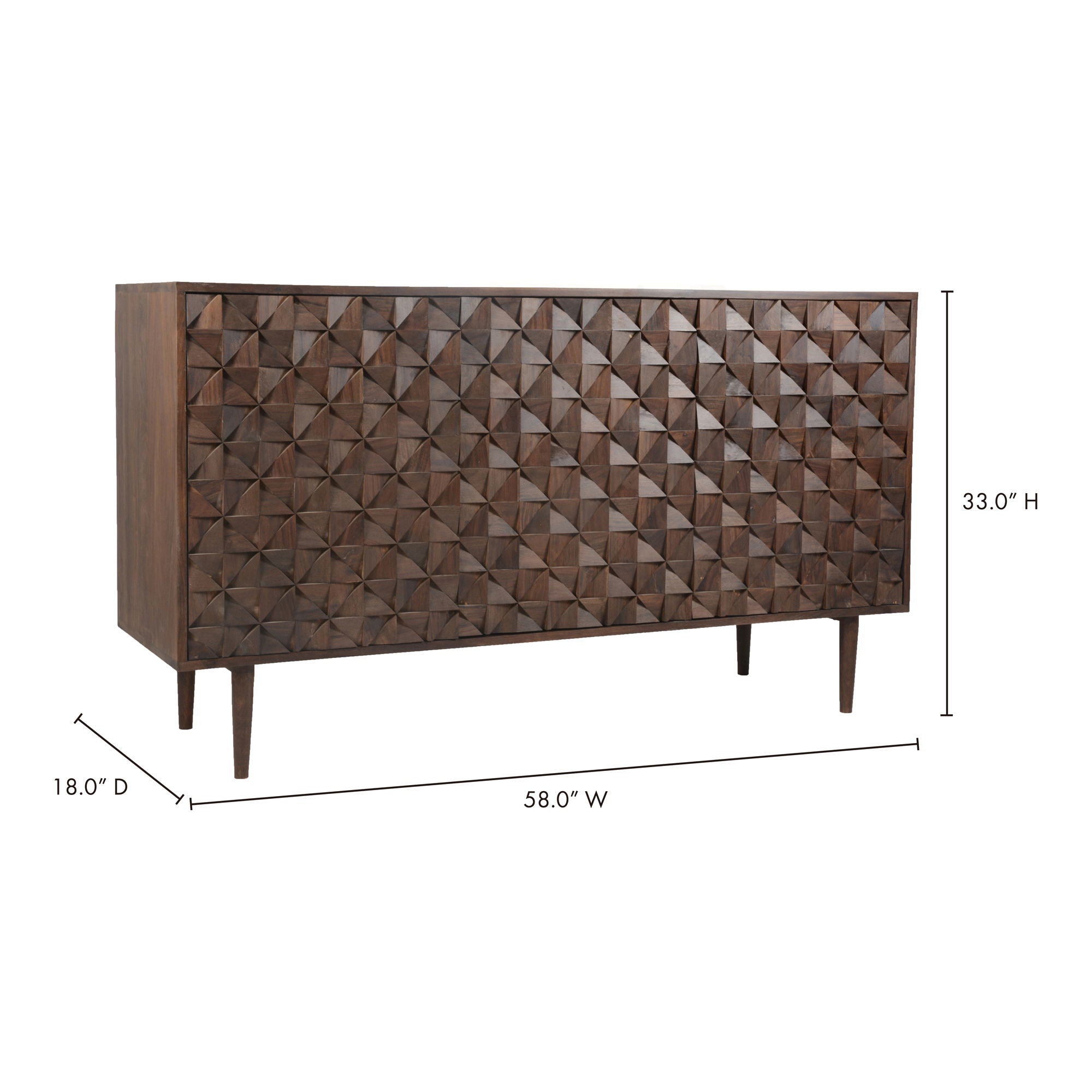 Pablo - 3 Door Sideboard - Brown